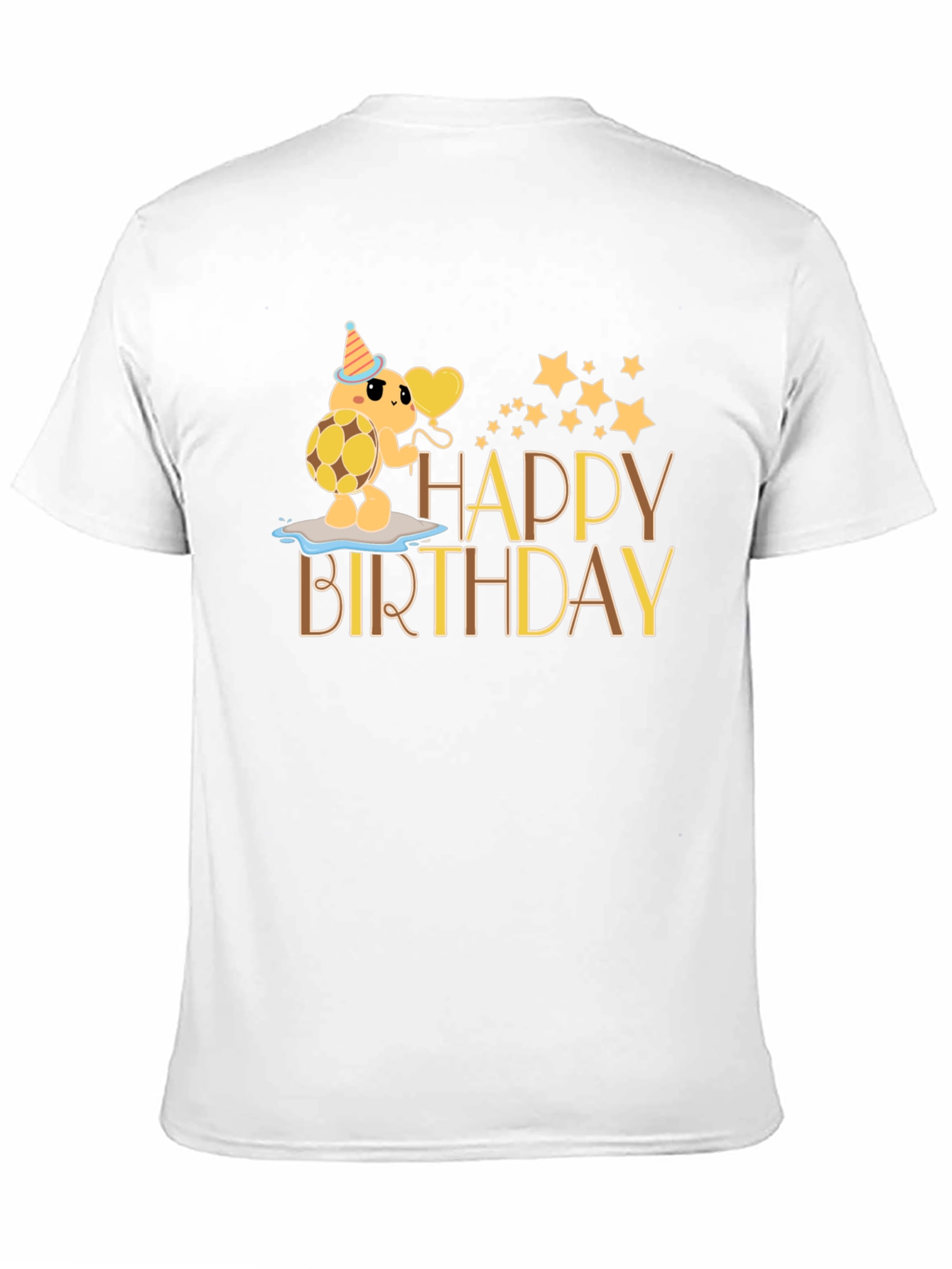 Happy Birthday Turtle Graphic T-Shirt