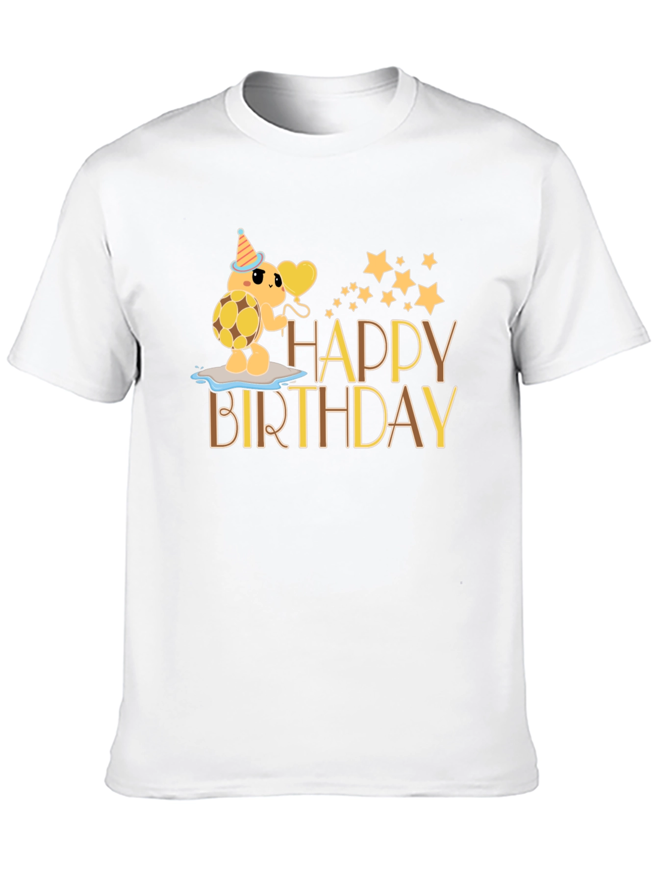 Happy Birthday Turtle Graphic T-Shirt