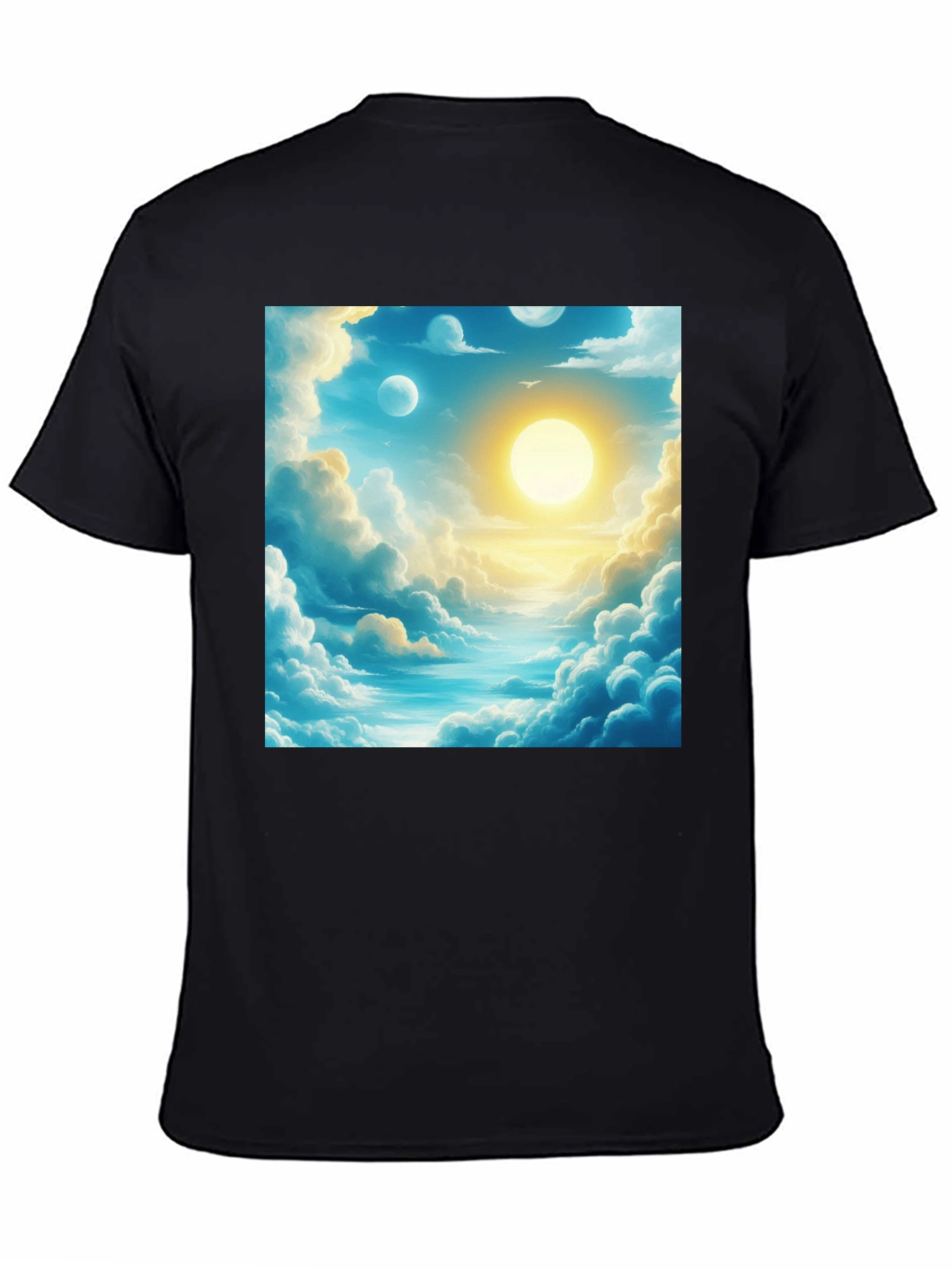 Dreamscape Print Black Tee