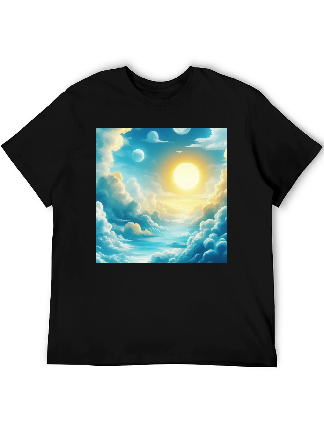 Dreamscape Print Black Tee