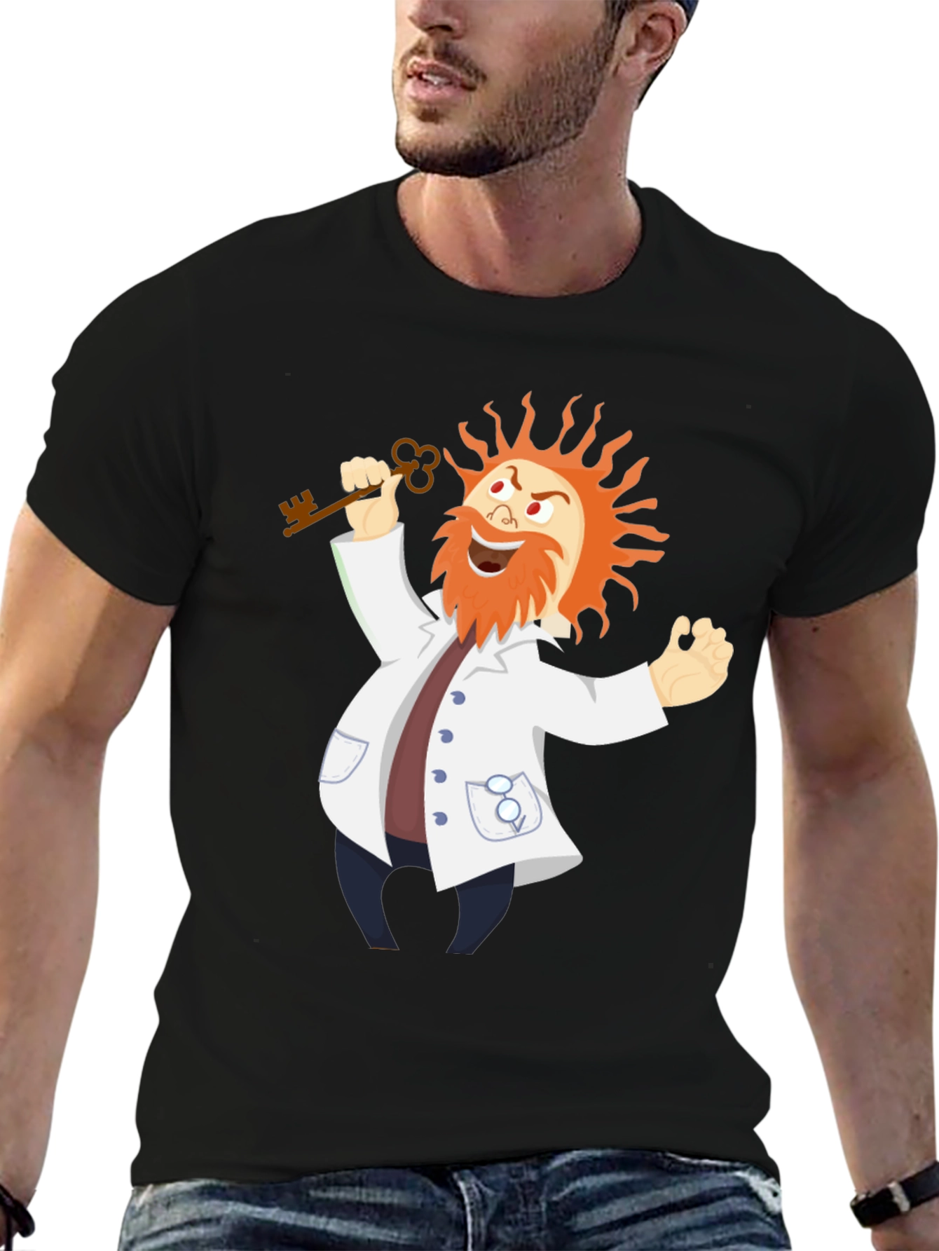 Mad Scientist T-Shirt - Key to Knowledge