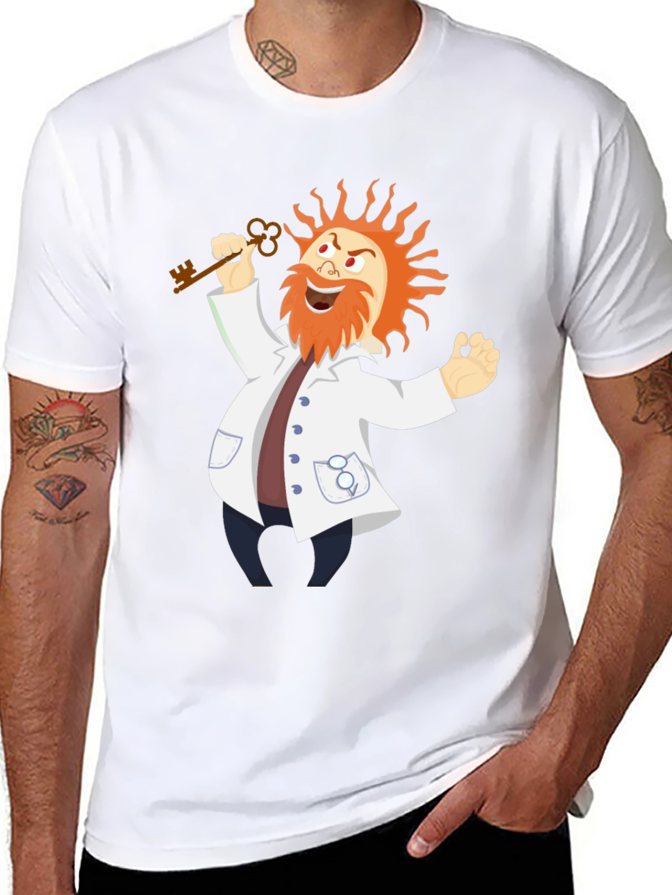 Mad Scientist T-Shirt - Key to Knowledge