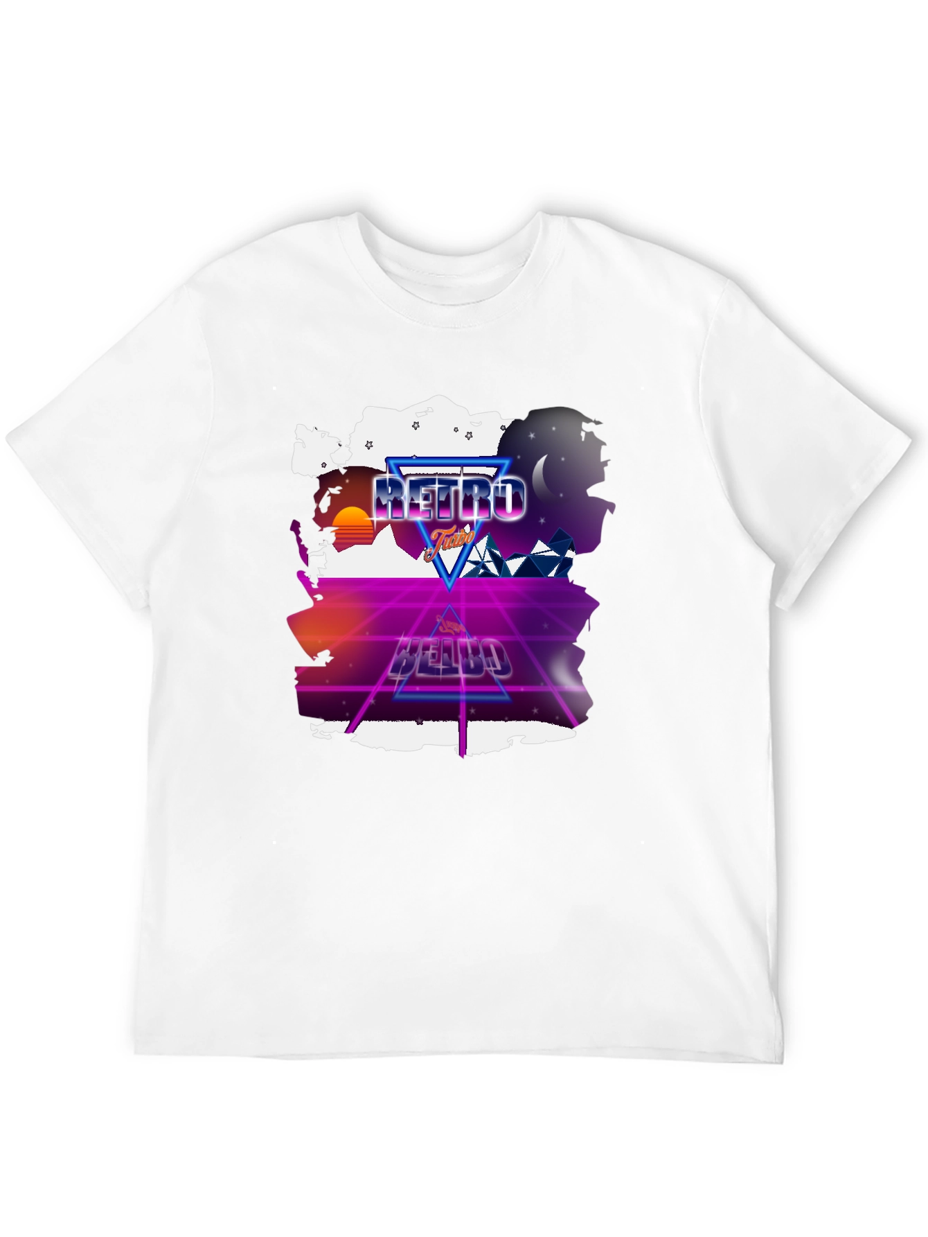 Retro Futurism T-Shirt - Neon Design