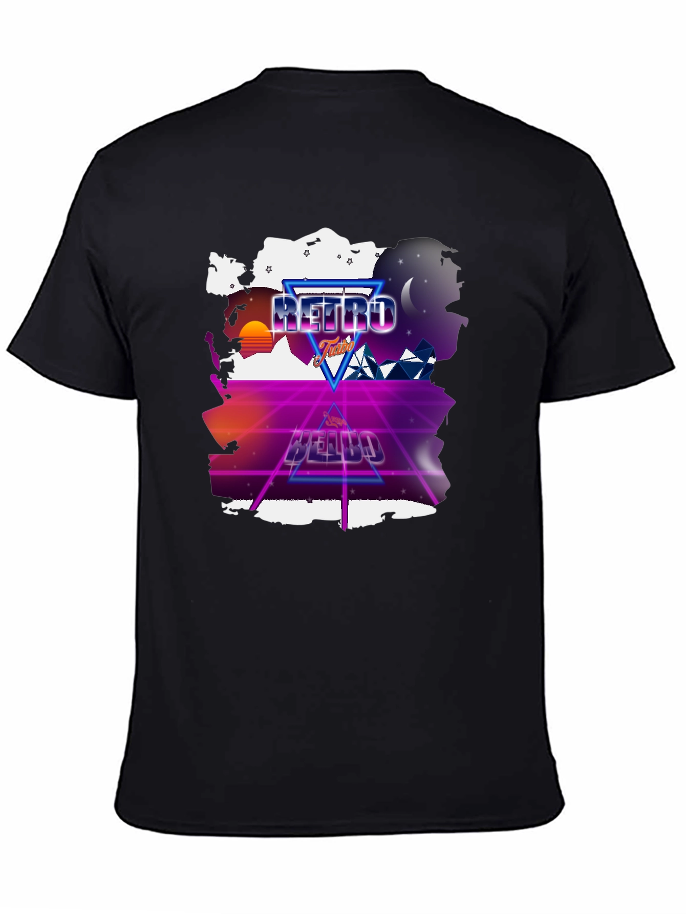 Retro Futurism T-Shirt - Neon Design