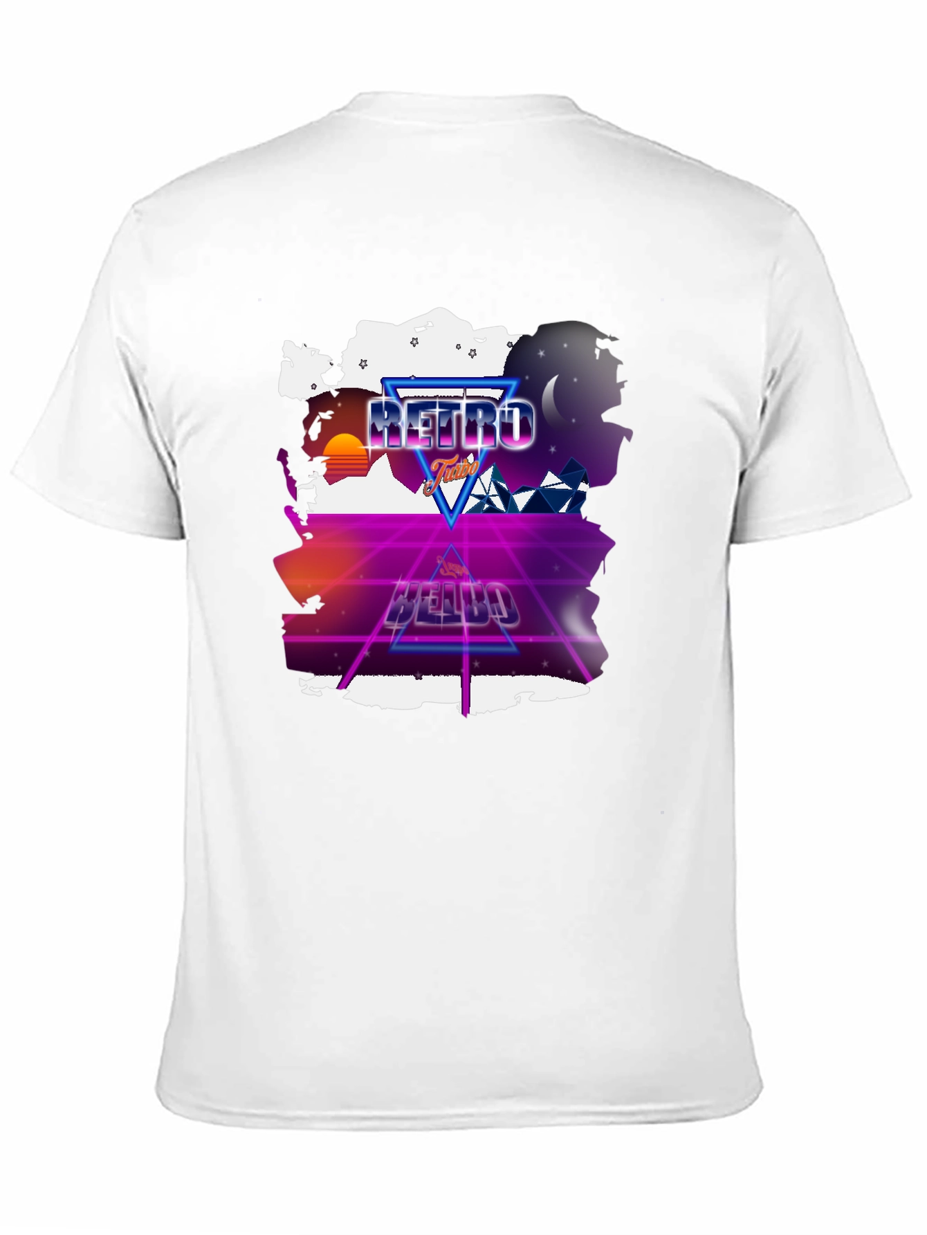 Retro Futurism T-Shirt - Neon Design