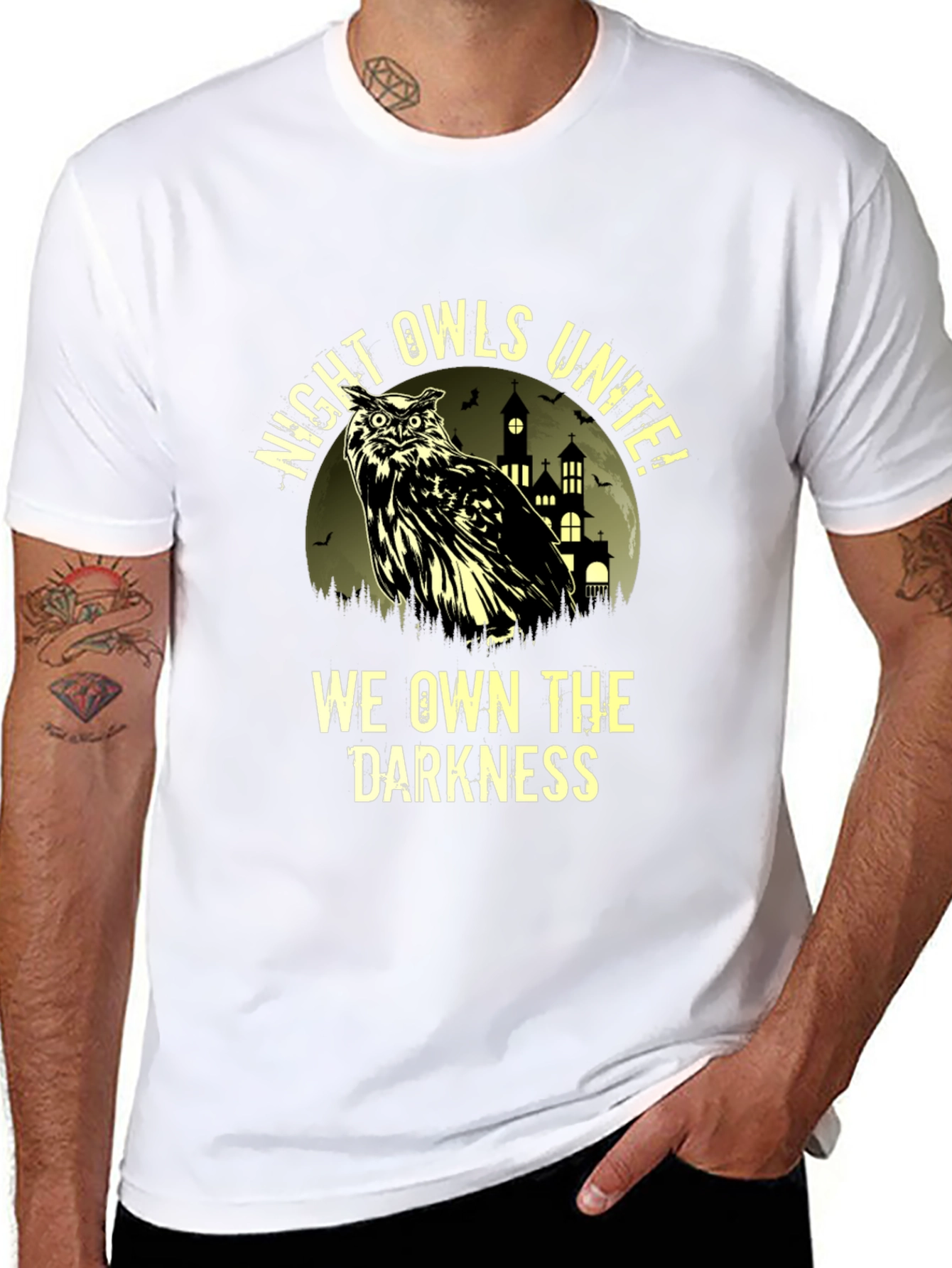 Night Owls Unite Graphic T-Shirt