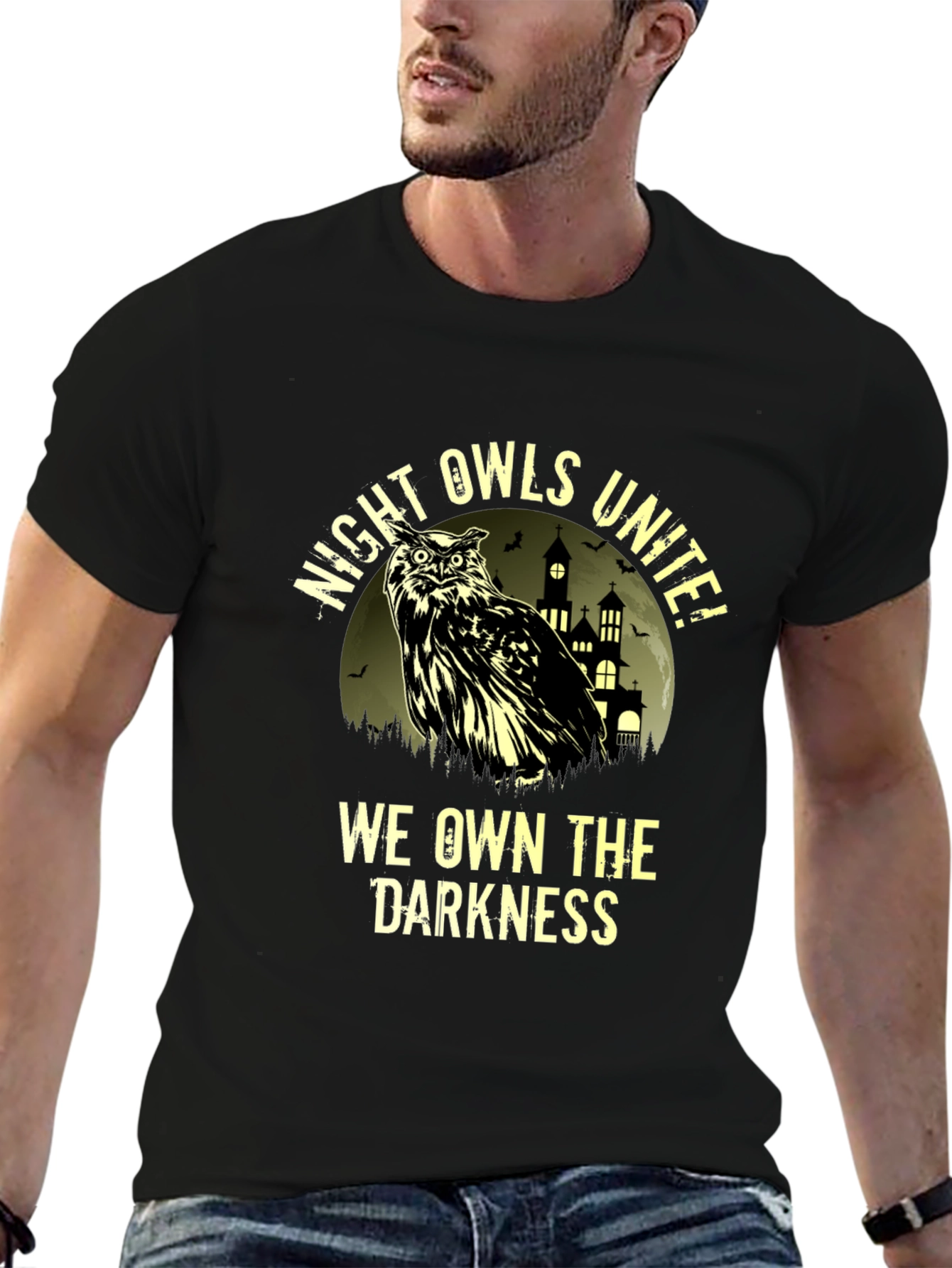 Night Owls Unite Graphic T-Shirt