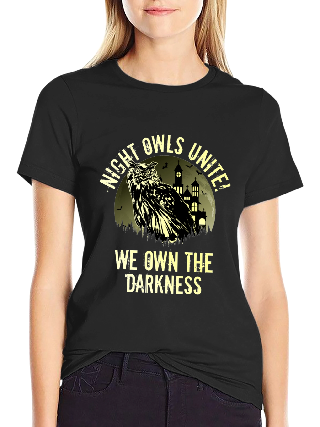 Night Owls Unite Graphic T-Shirt
