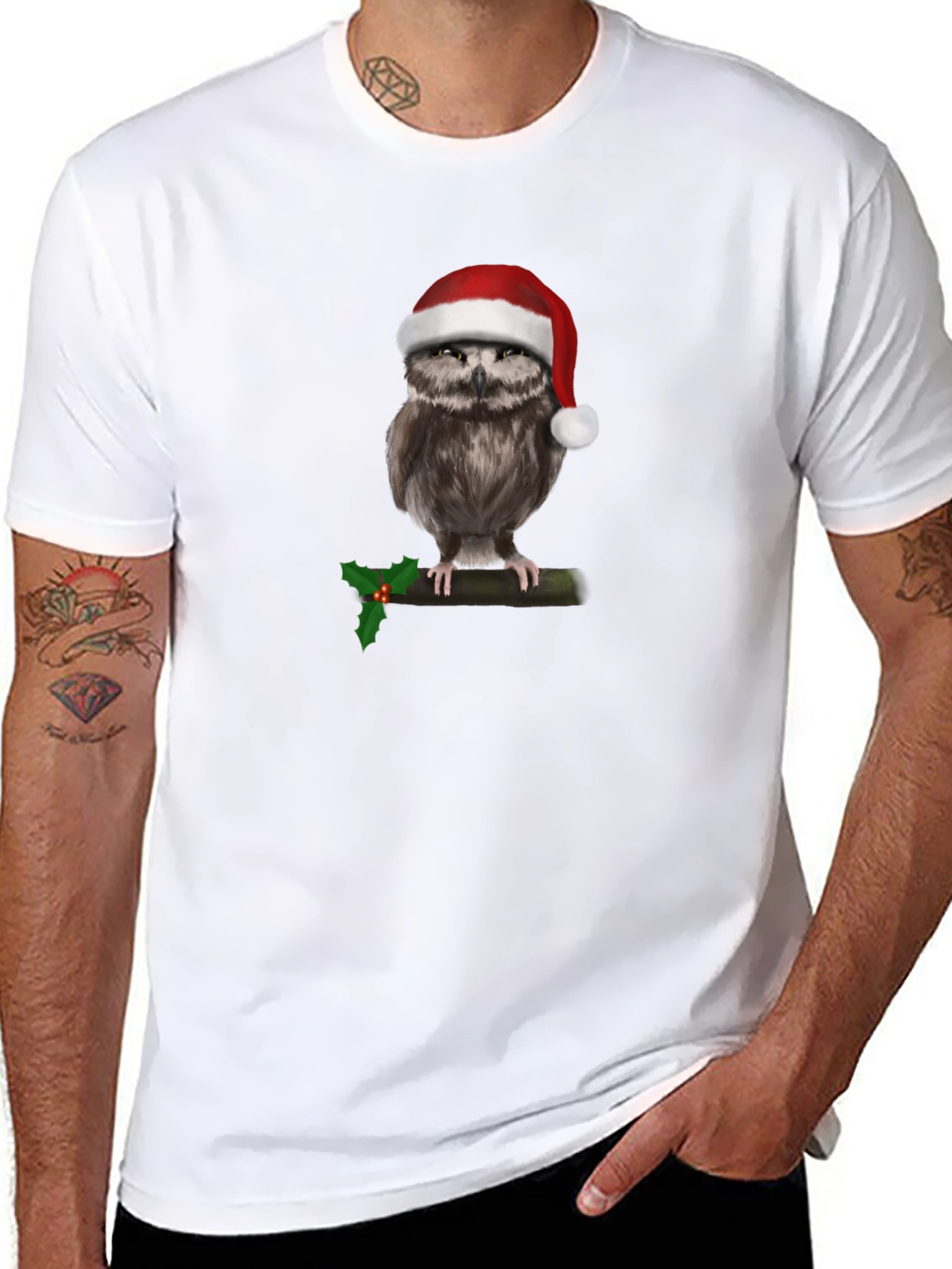 Festive Owl T-Shirt