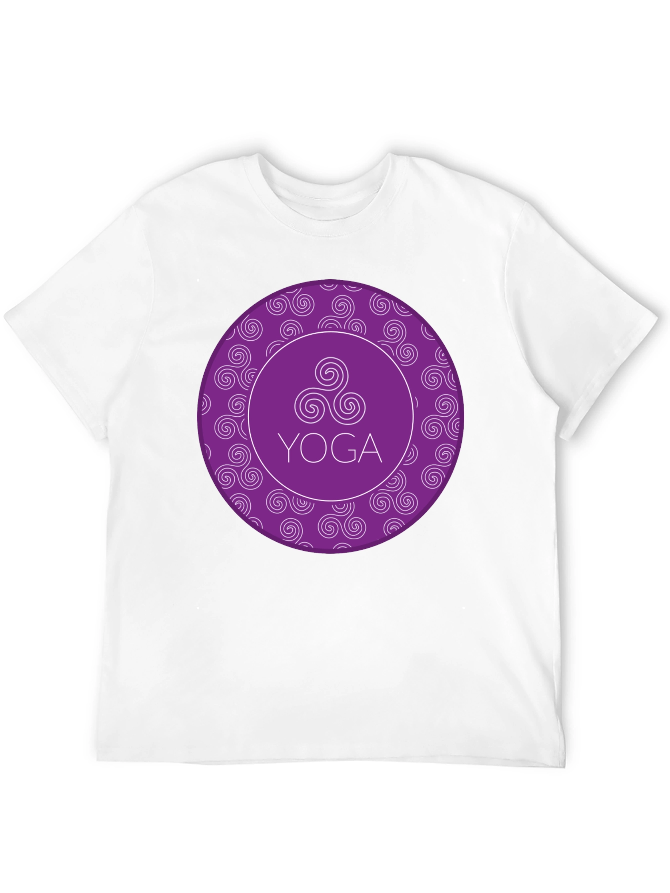 Yoga Swirl T-Shirt - Comfort Fit Black Tee