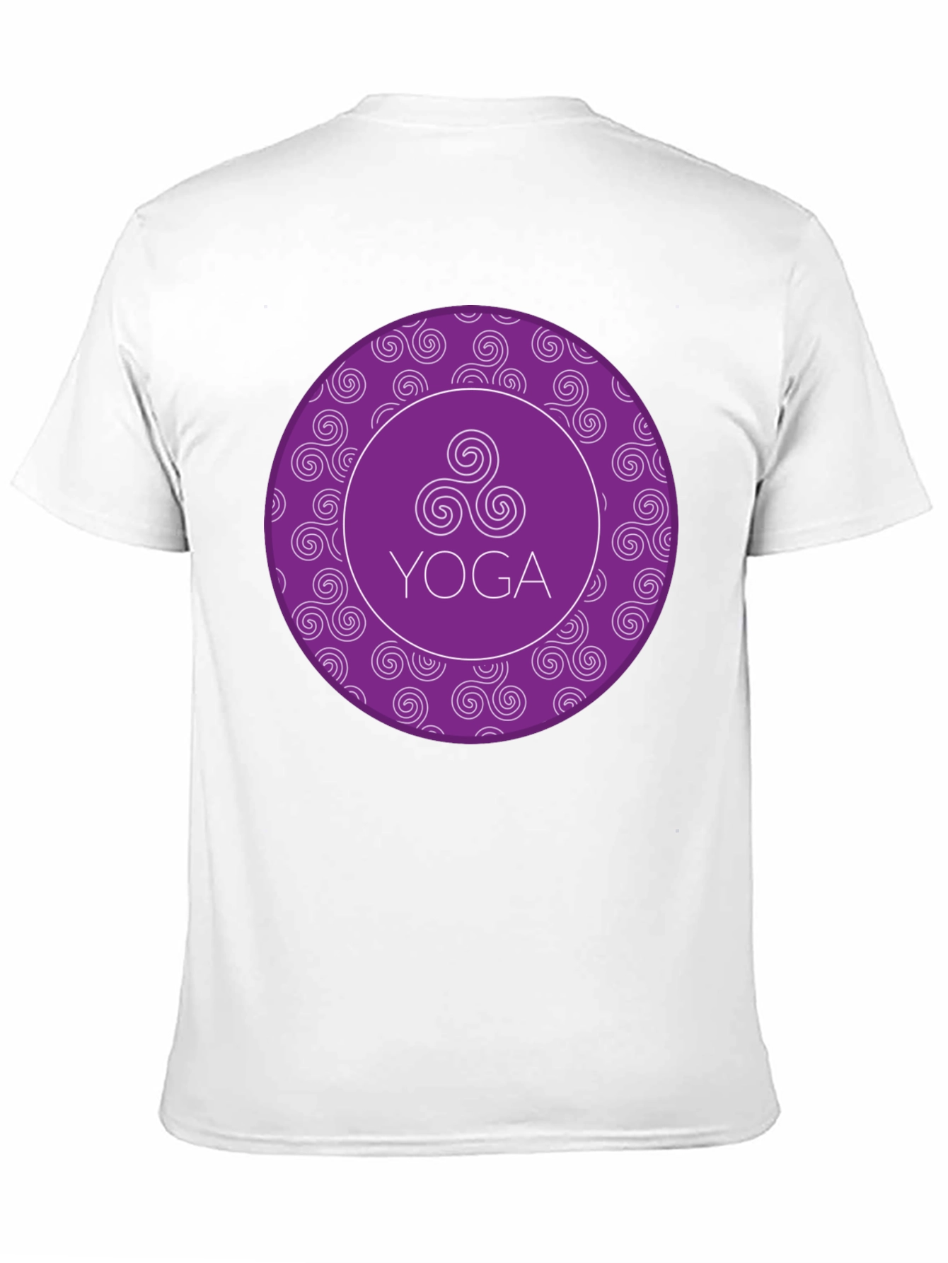 Yoga Swirl T-Shirt - Comfort Fit Black Tee