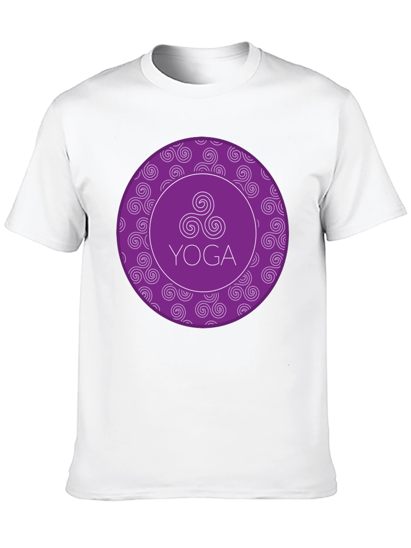 Yoga Swirl T-Shirt - Comfort Fit Black Tee