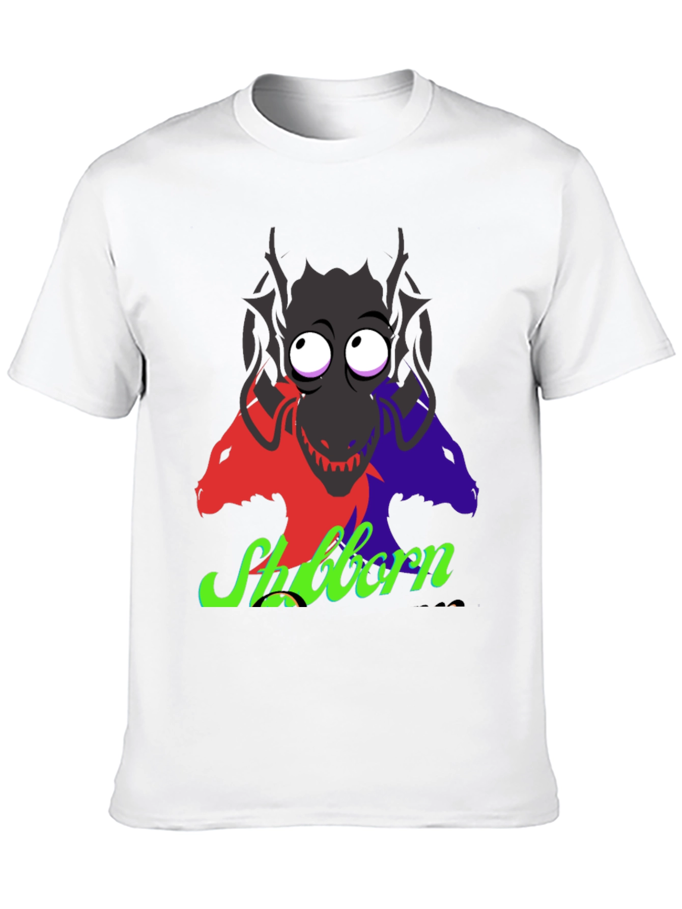 Stubborn Three-Headed Dragon Graphic Tee