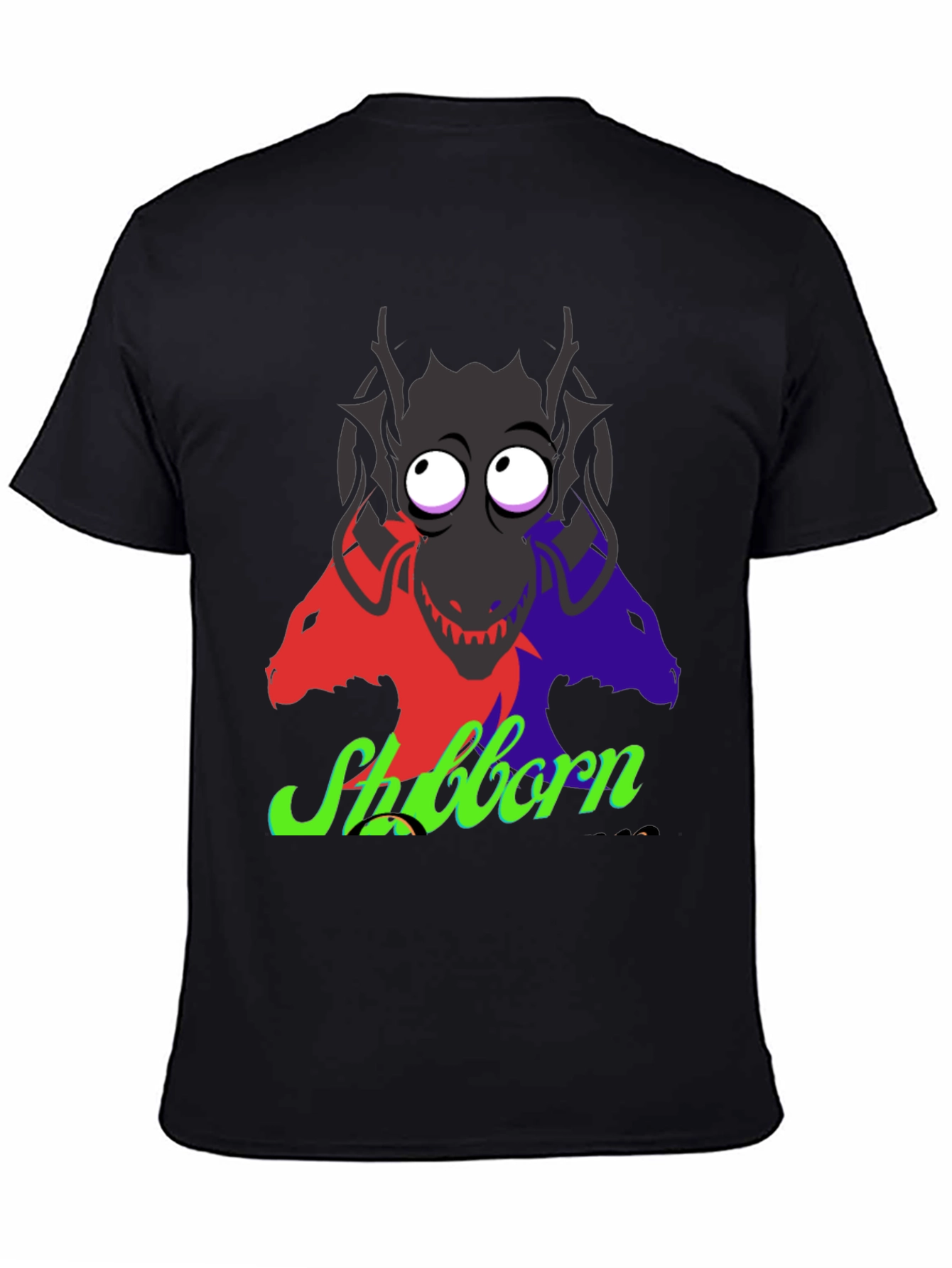 Stubborn Three-Headed Dragon Graphic Tee