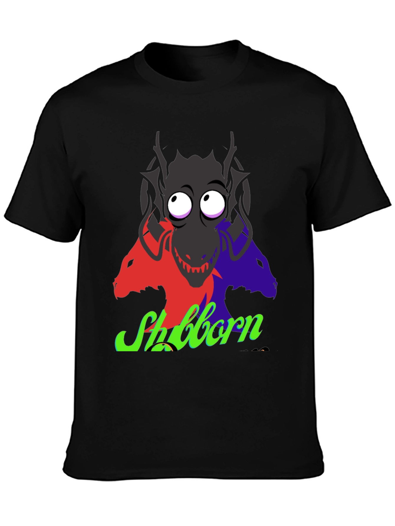 Stubborn Three-Headed Dragon Graphic Tee