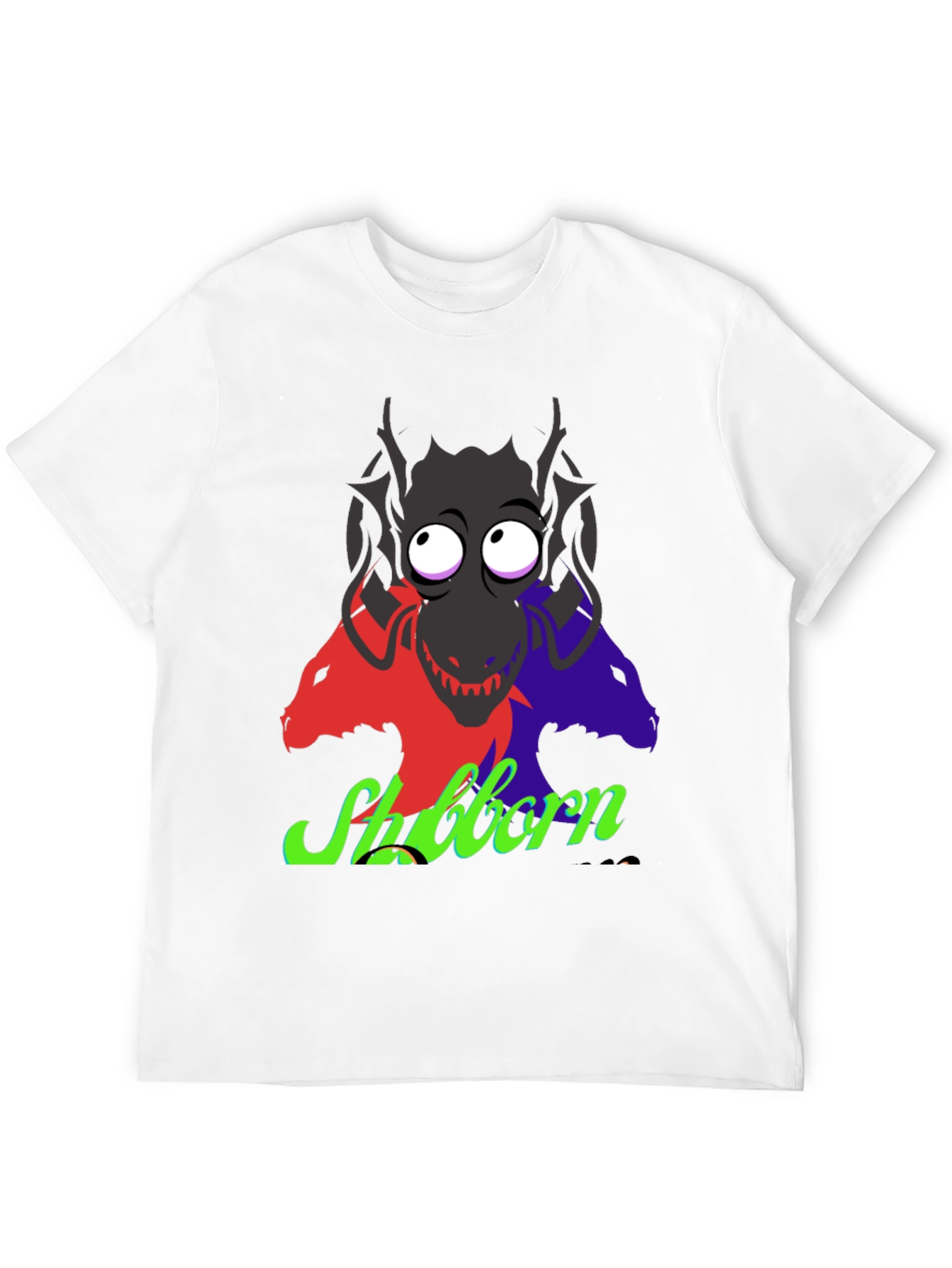 Stubborn Three-Headed Dragon Graphic Tee