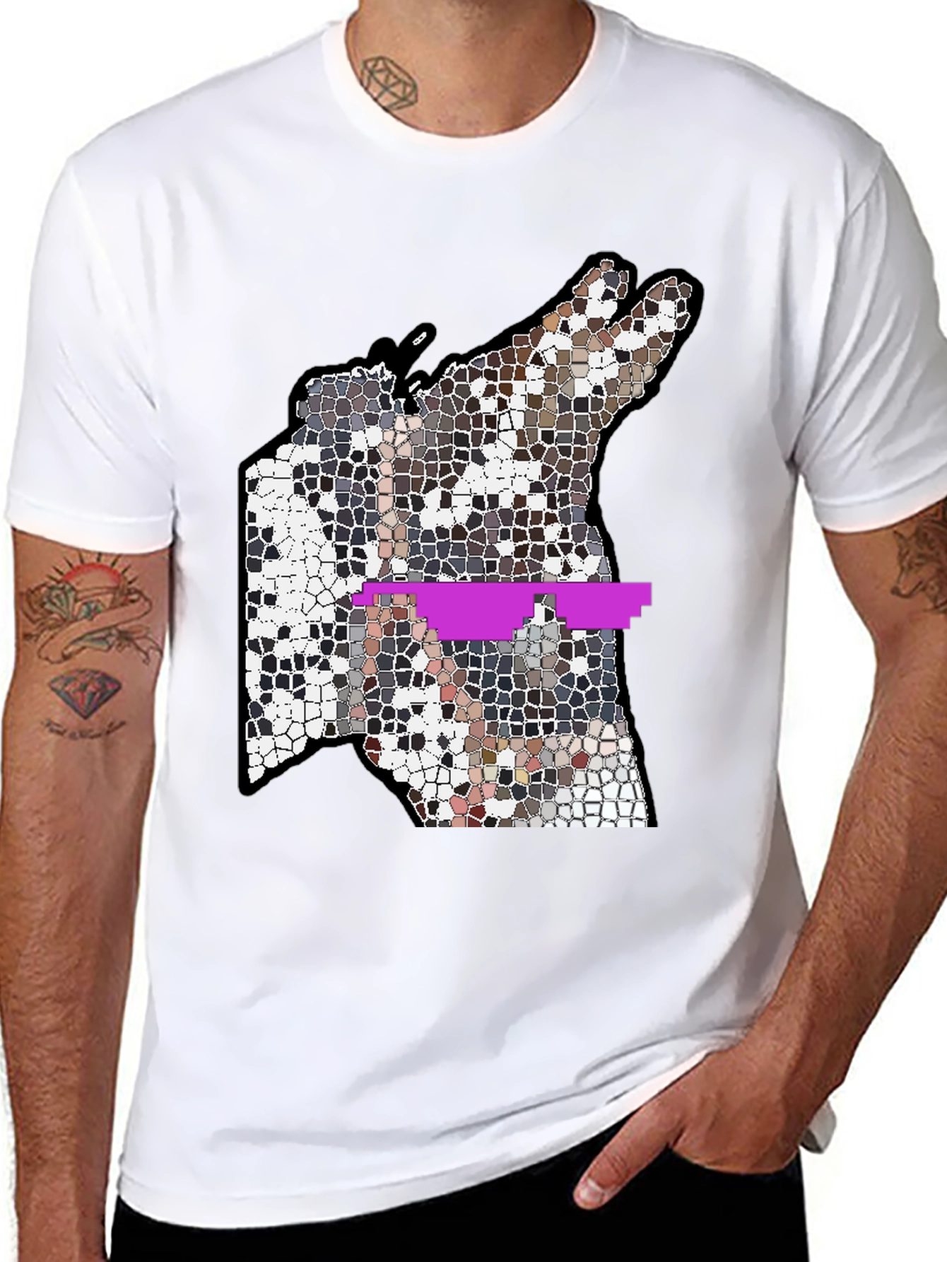 Abstract Mosaic T-Shirt