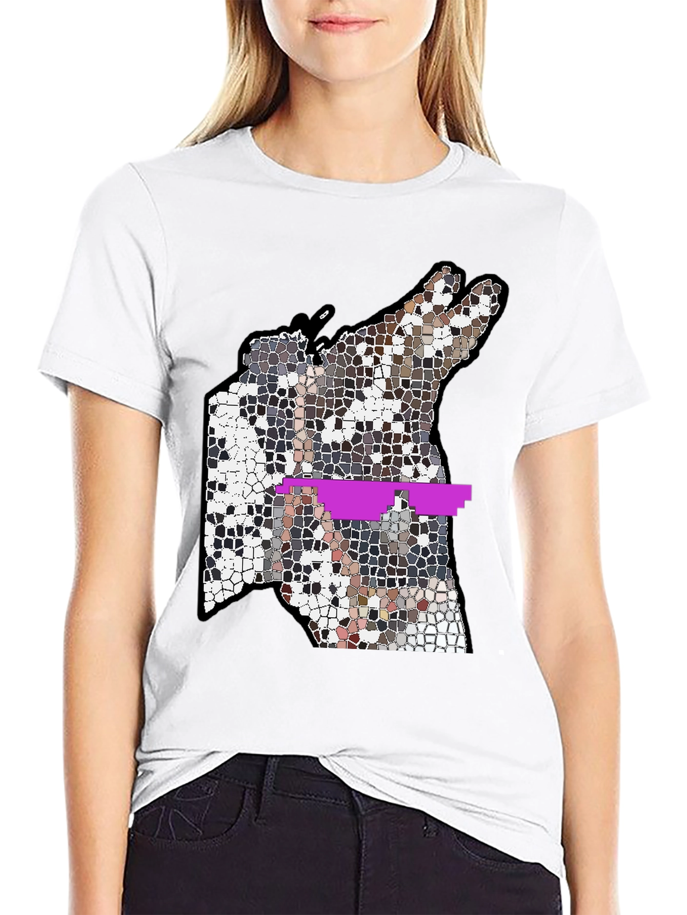 Abstract Mosaic T-Shirt