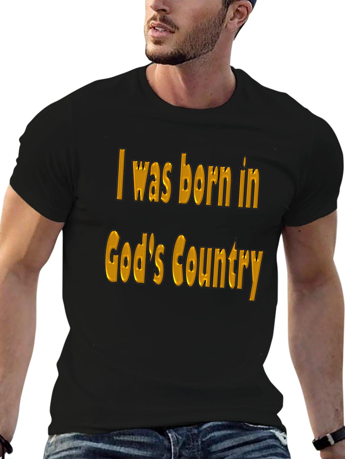 Gods Country Black T-Shirt