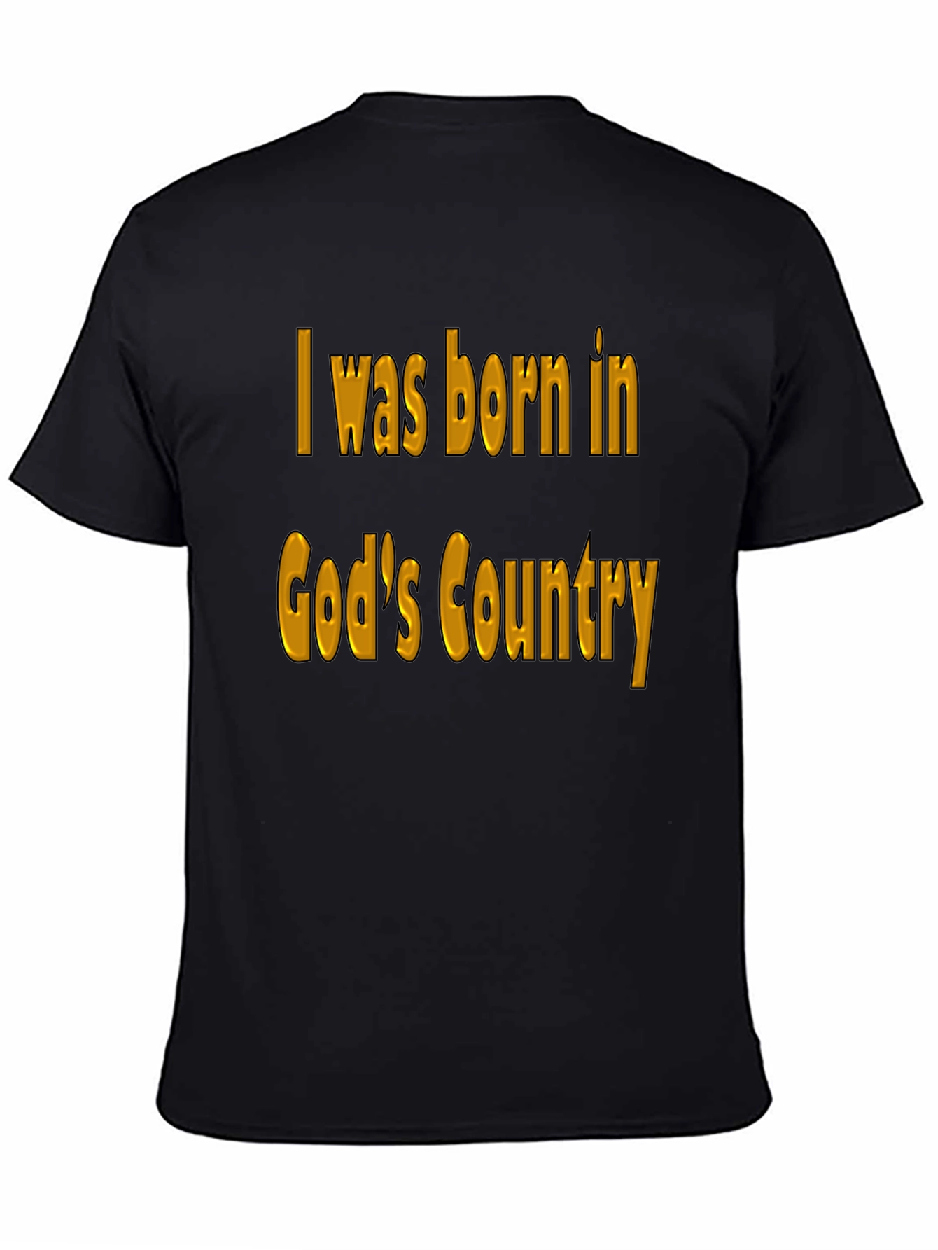 Gods Country Black T-Shirt