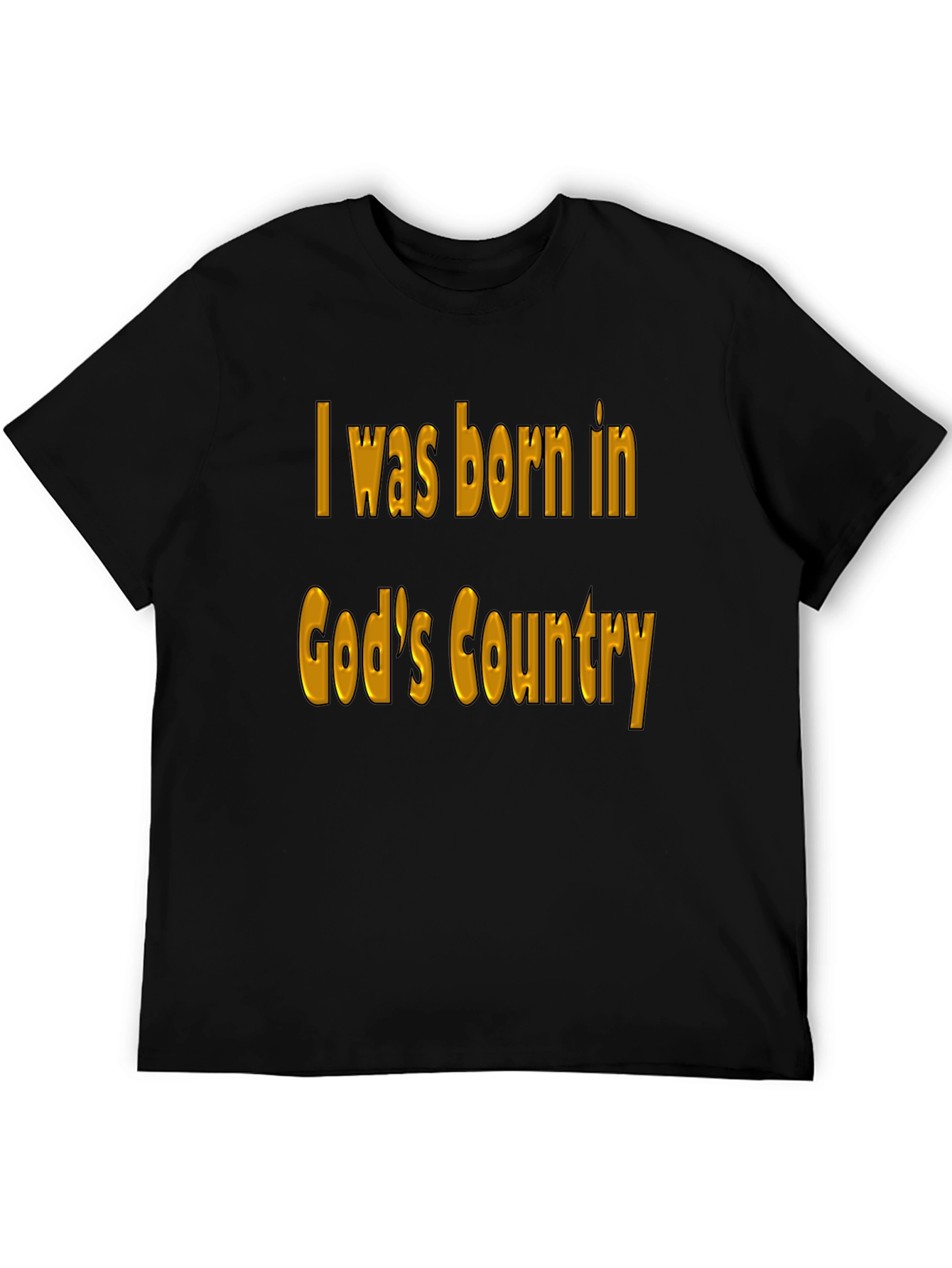 Gods Country Black T-Shirt