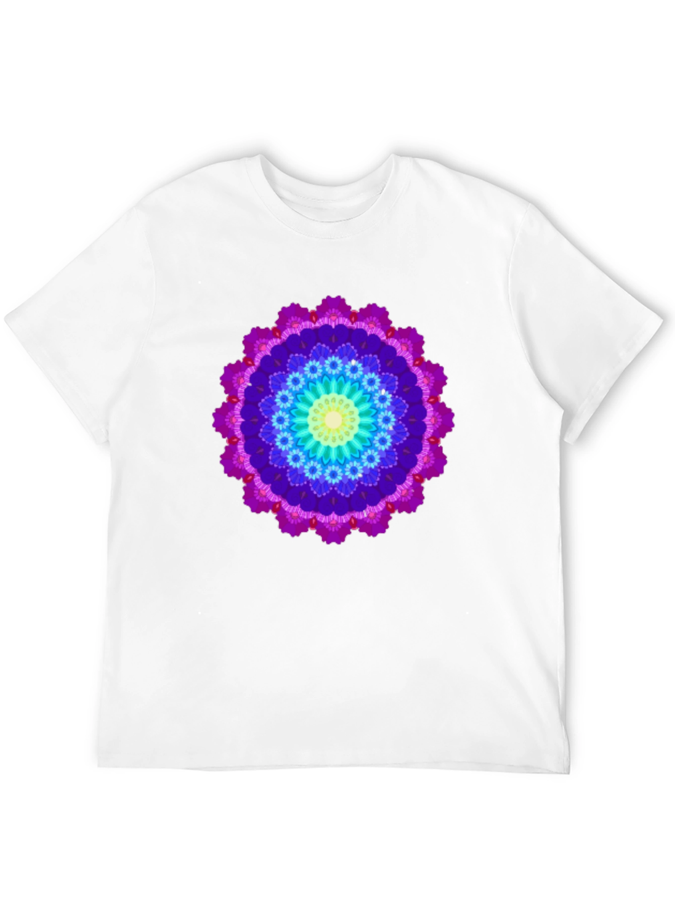 Vibrant Mandala T-Shirt - Unisex Black Tee