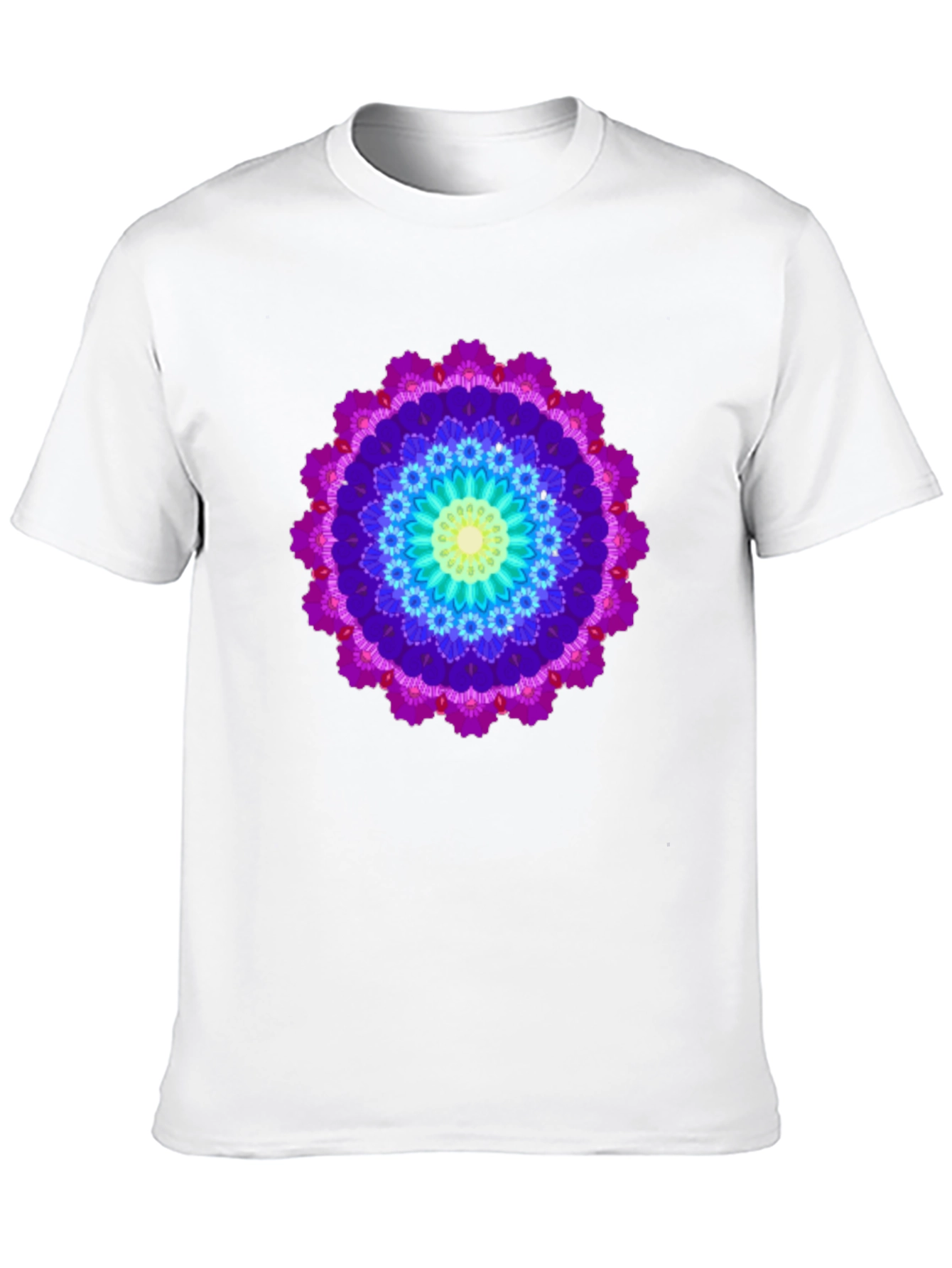Vibrant Mandala T-Shirt - Unisex Black Tee