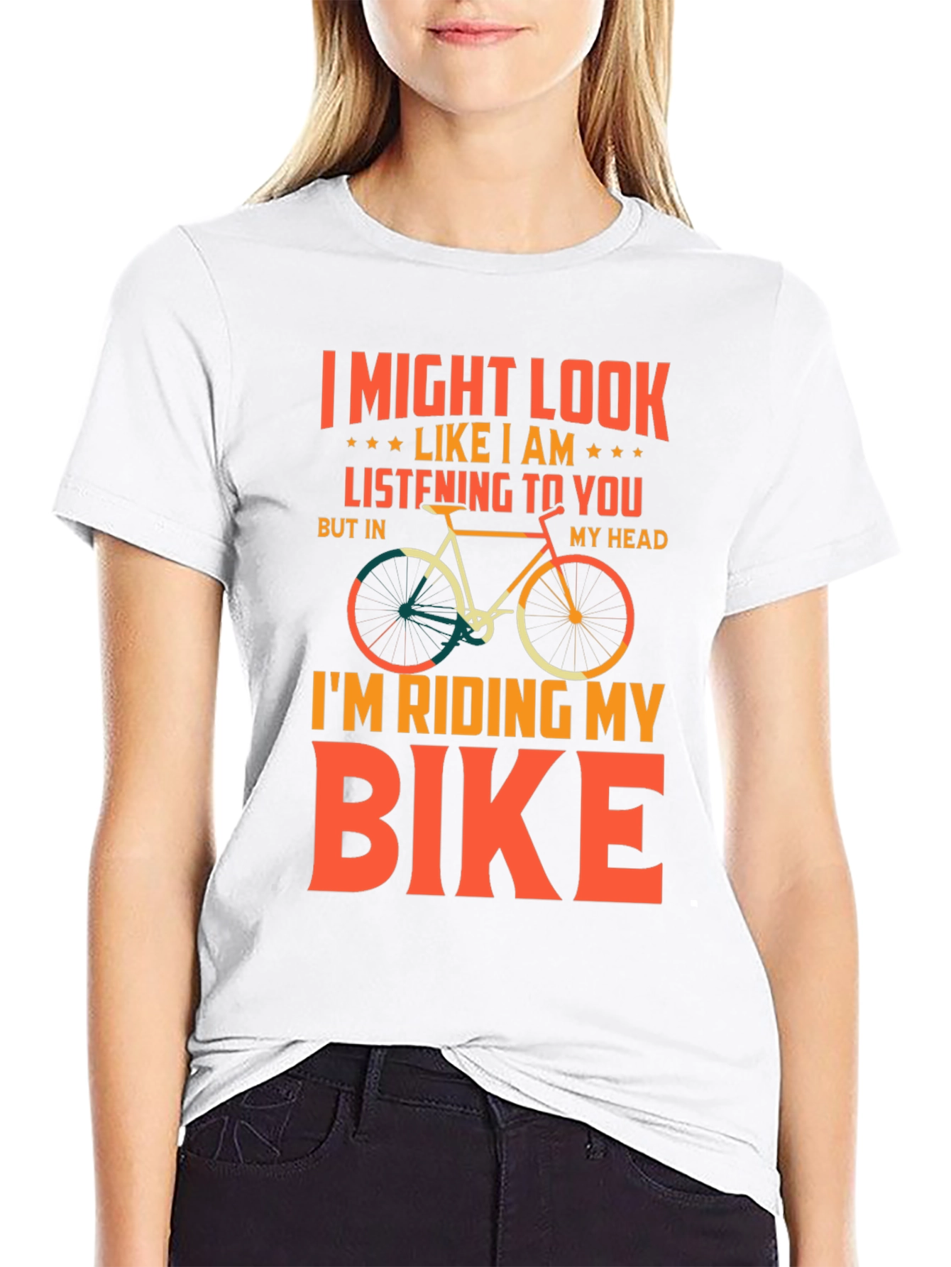 Funny Biking T-Shirt - Im Riding My Bike
