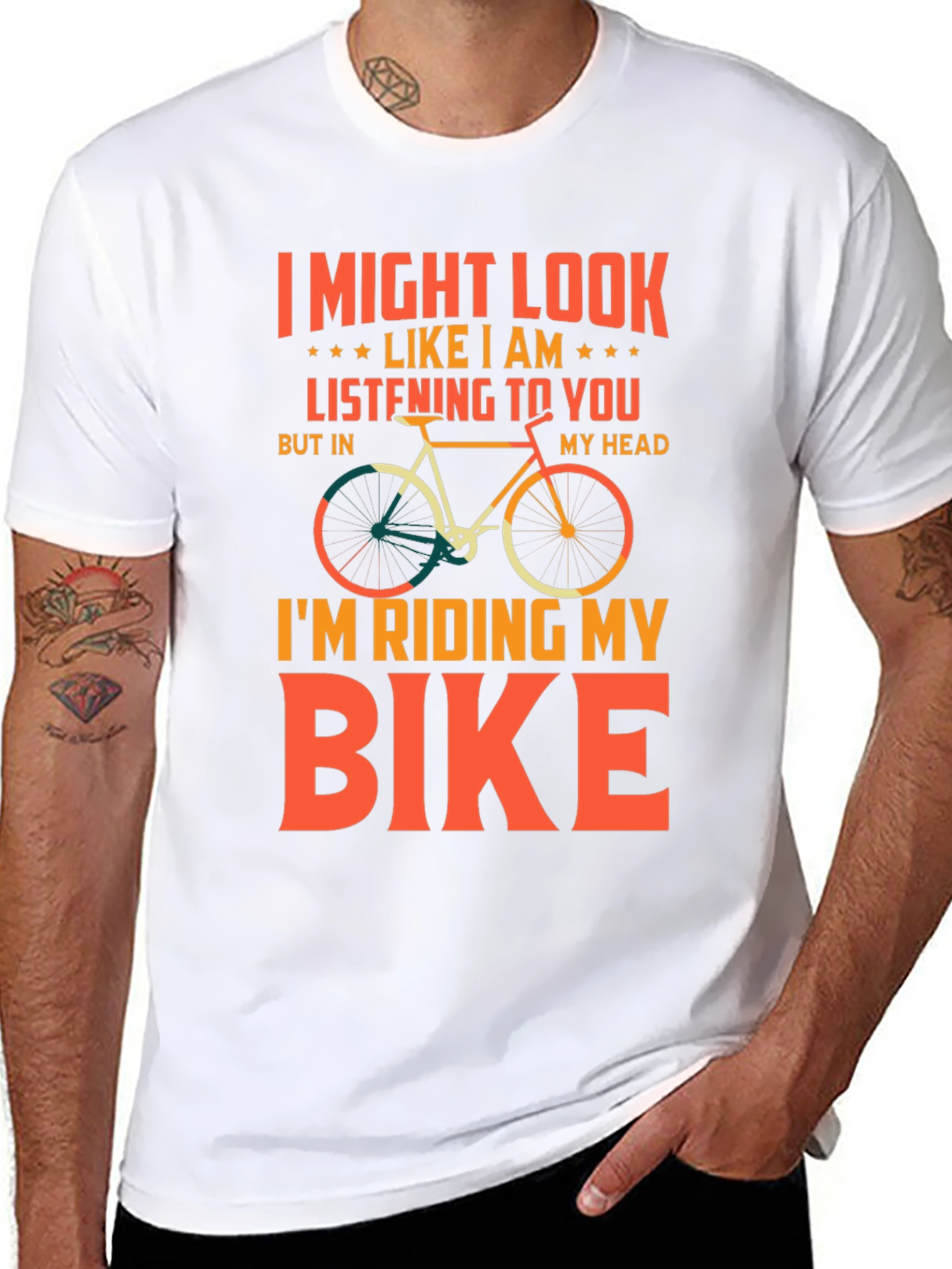 Funny Biking T-Shirt - Im Riding My Bike