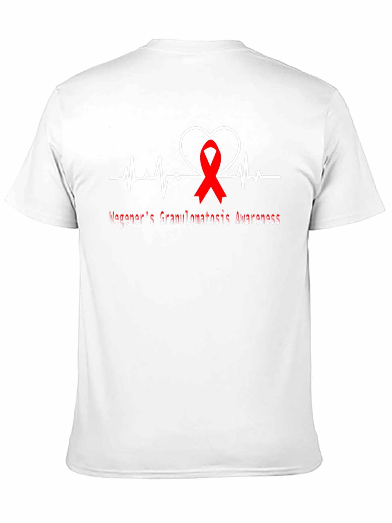 Wegeners Awareness Ribbon Heartbeat T-Shirt
