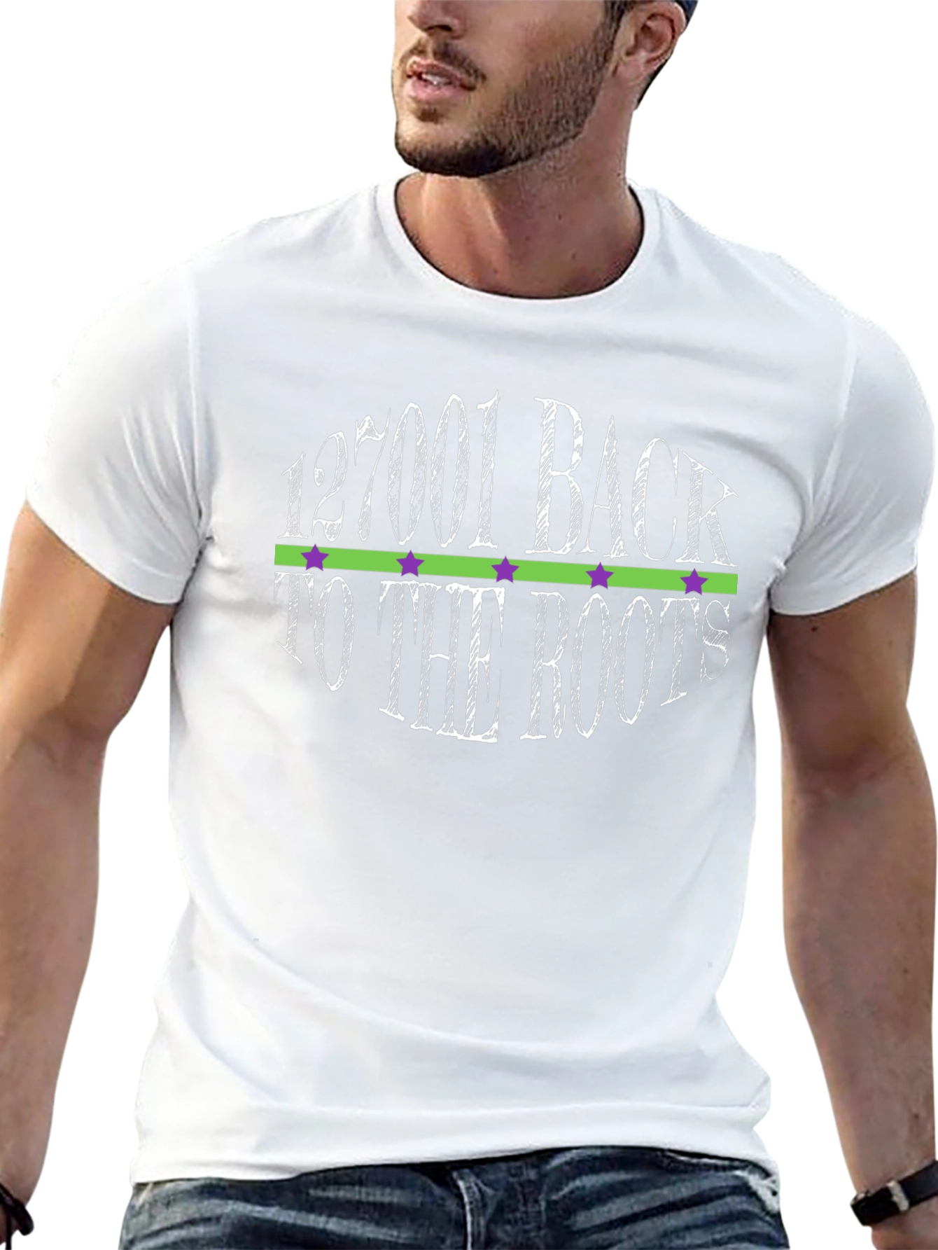 127001 Back To The Roots Graphic T-Shirt