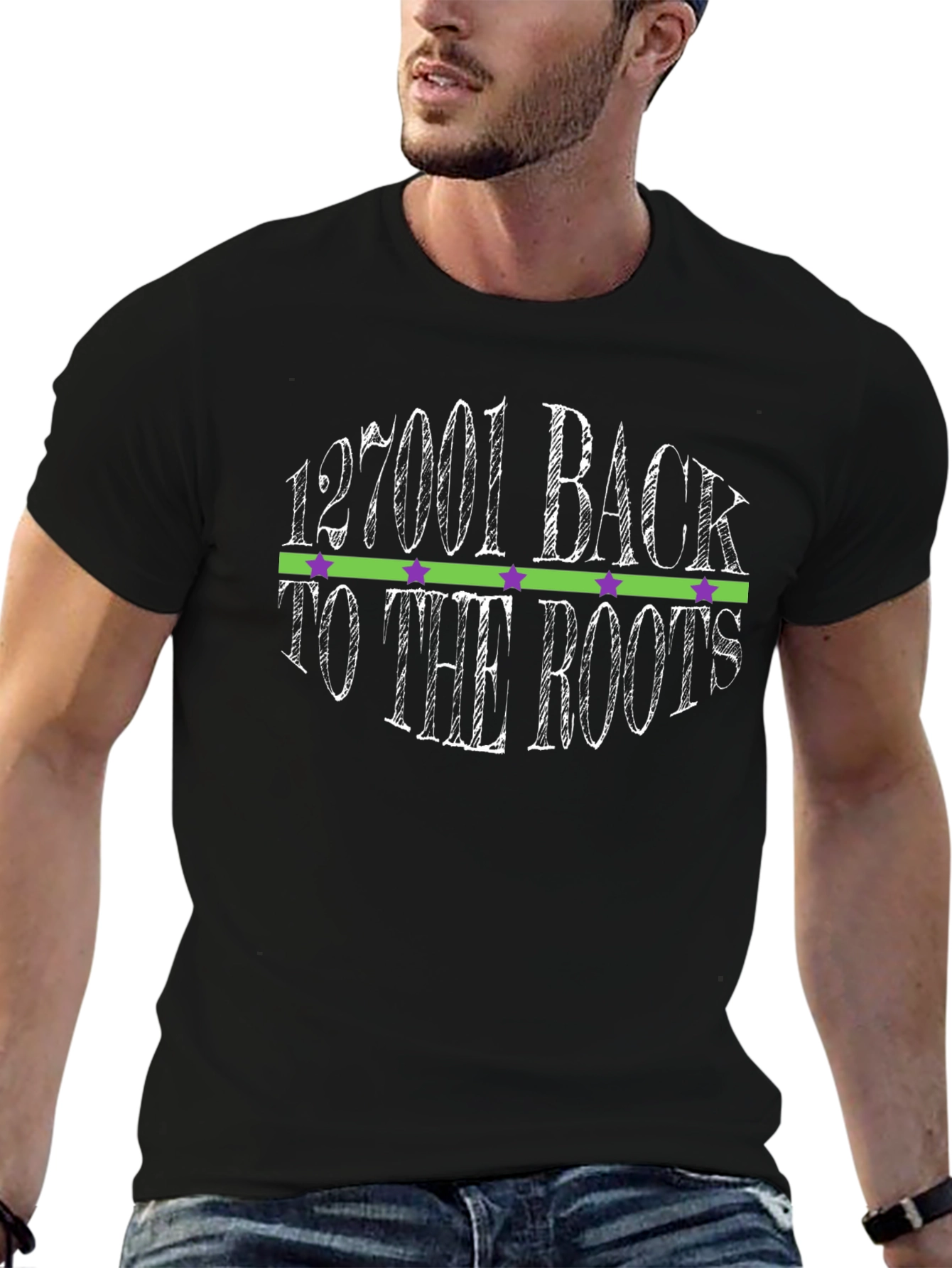 127001 Back To The Roots Graphic T-Shirt