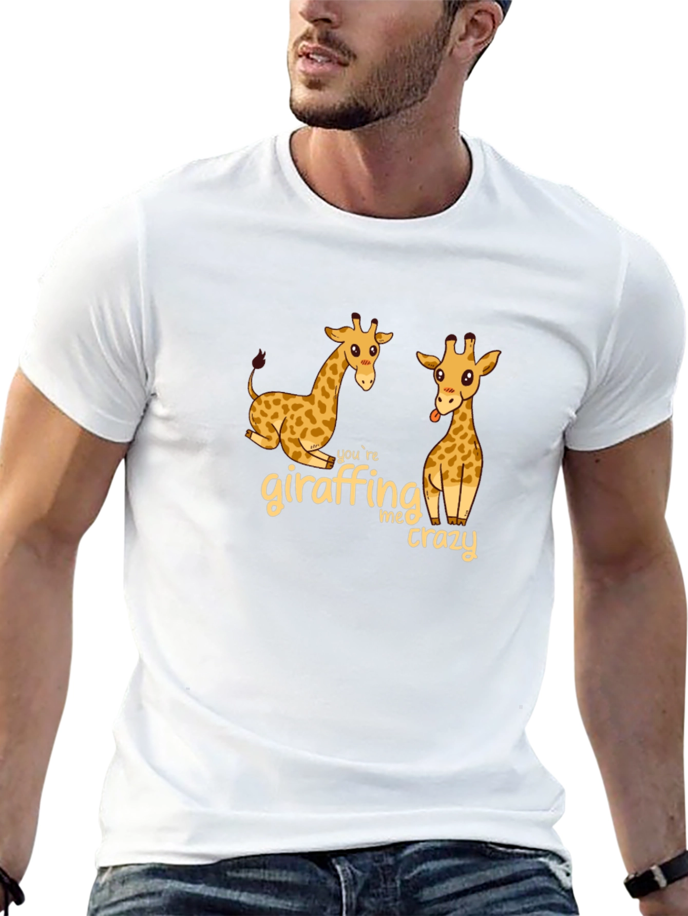 Giraffe Me Crazy Black T-Shirt