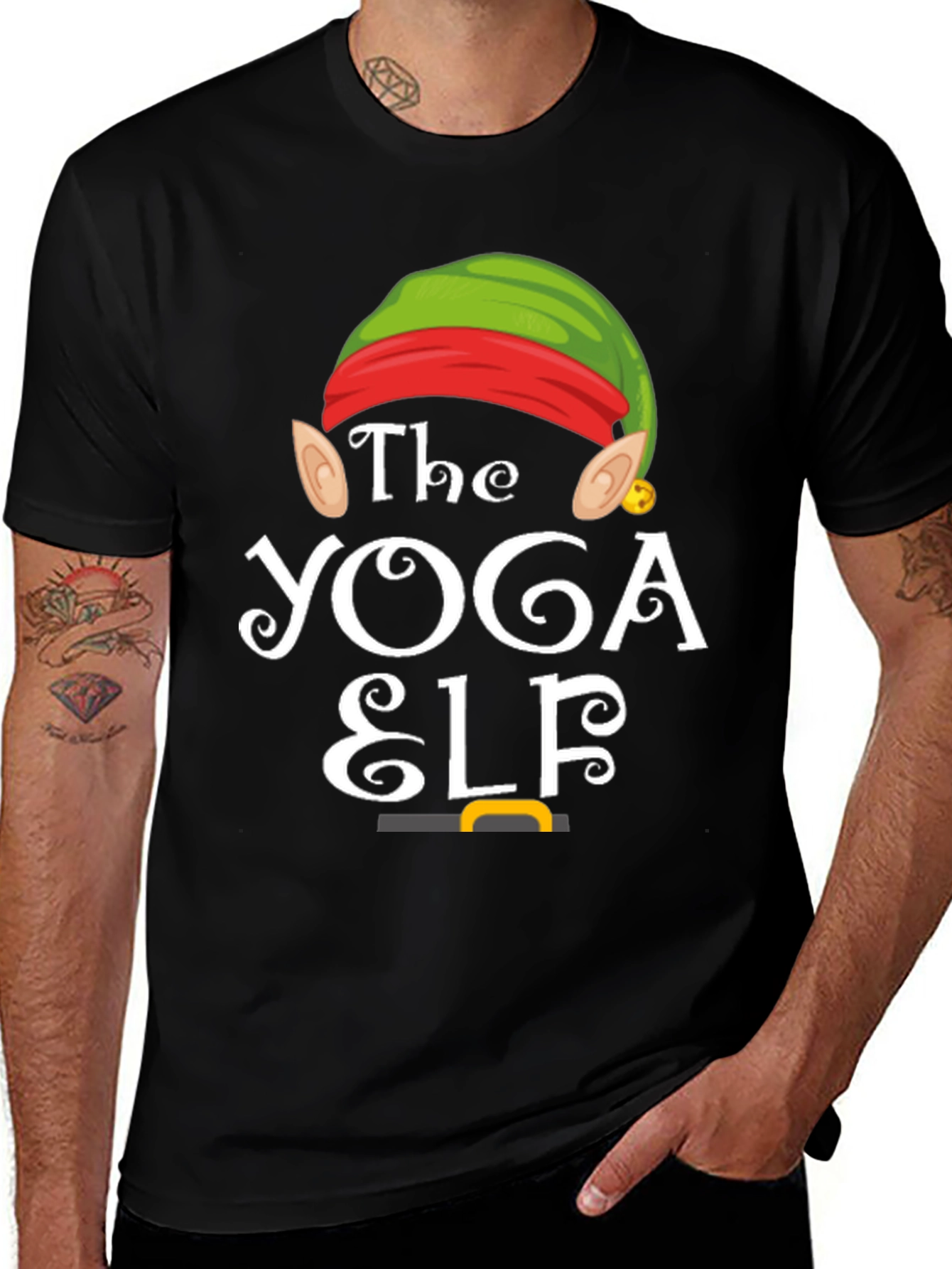 The Yoga Elf Christmas Holiday T-Shirt