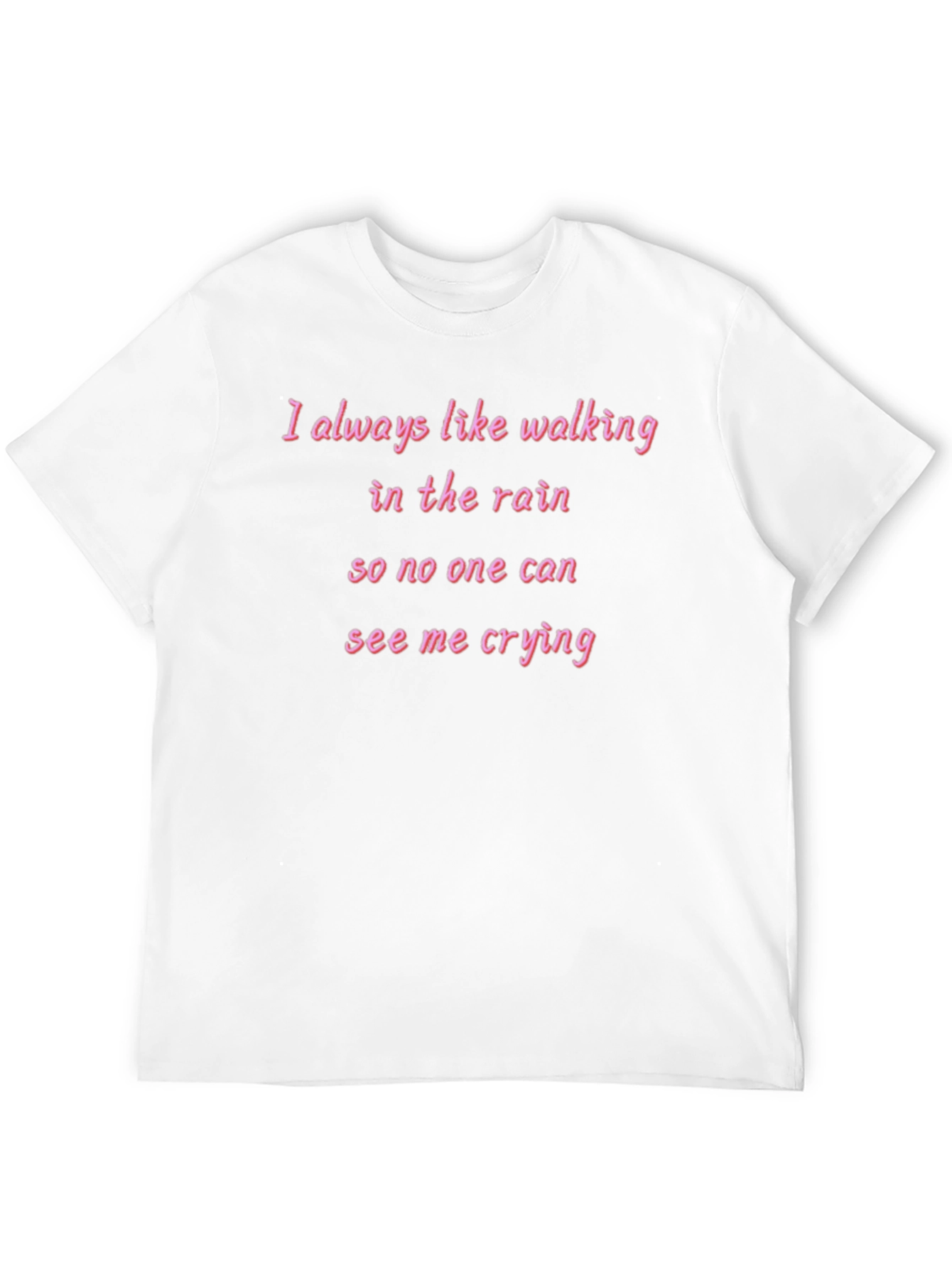 Rainy Day Crying T-Shirt - Walk in Peace