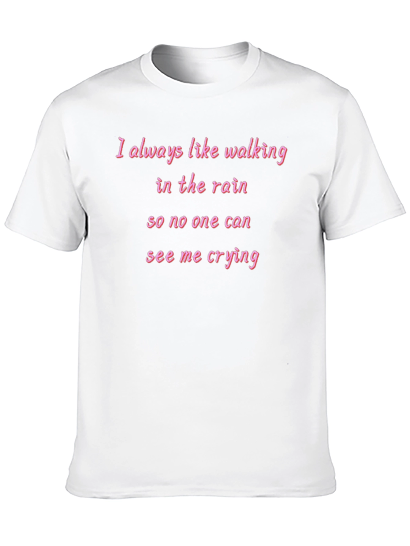 Rainy Day Crying T-Shirt - Walk in Peace