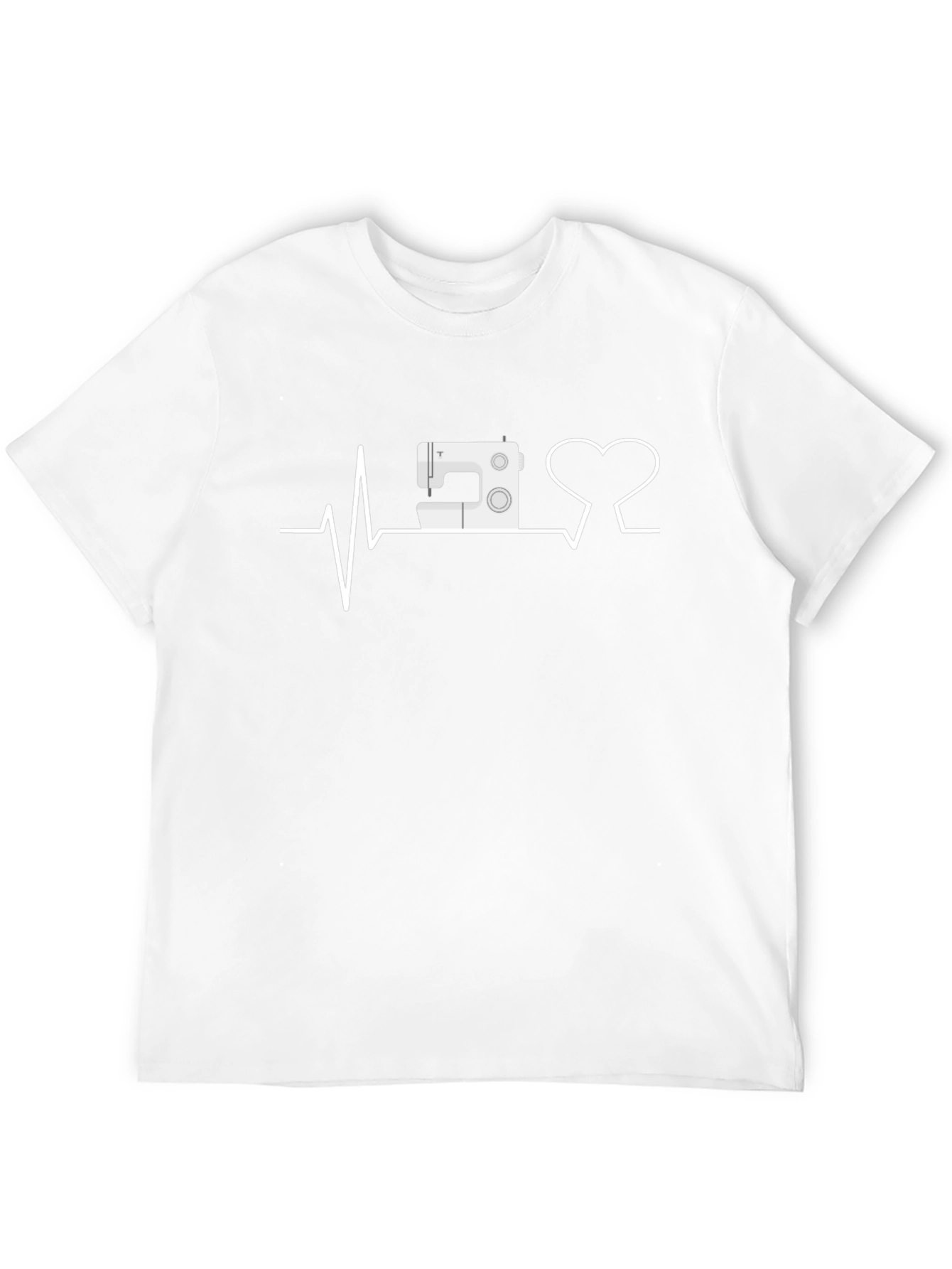 Sewing Heartbeat T-Shirt -  Sewing Machine Love
