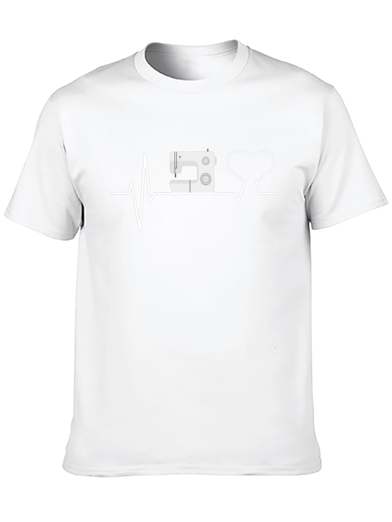 Sewing Heartbeat T-Shirt -  Sewing Machine Love