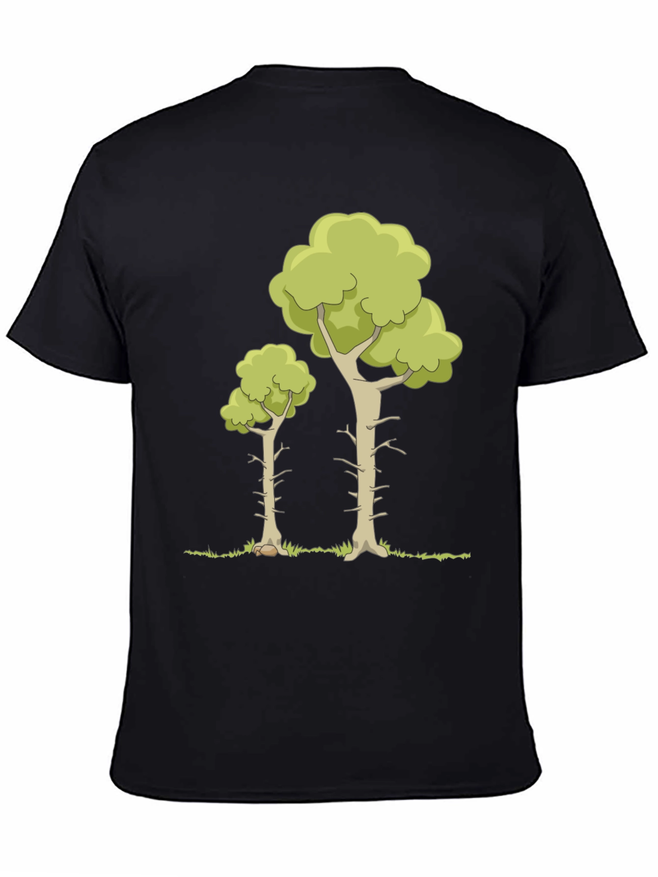 Cartoon Tree Graphic Tee - Nature Lover T-Shirt