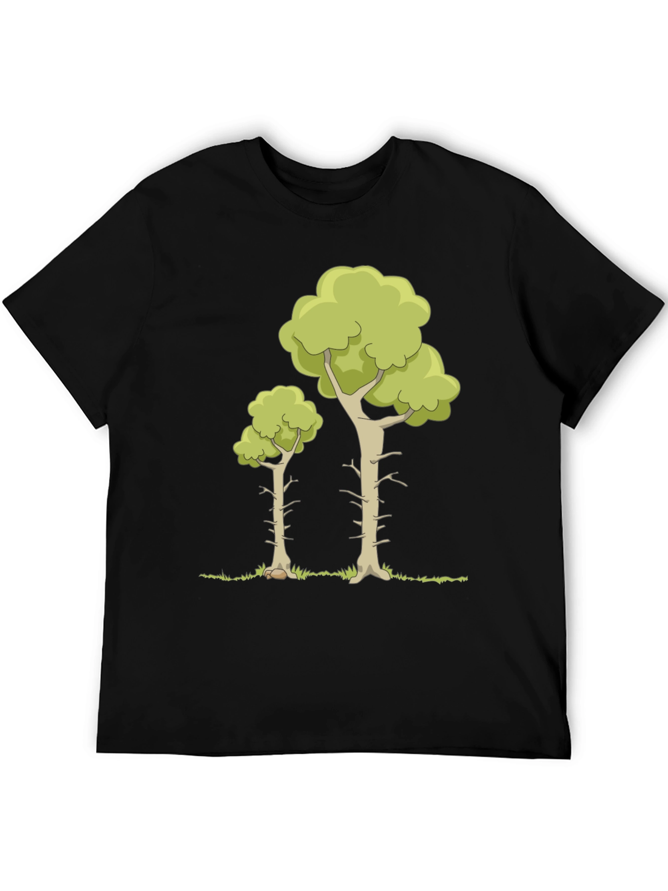 Cartoon Tree Graphic Tee - Nature Lover T-Shirt