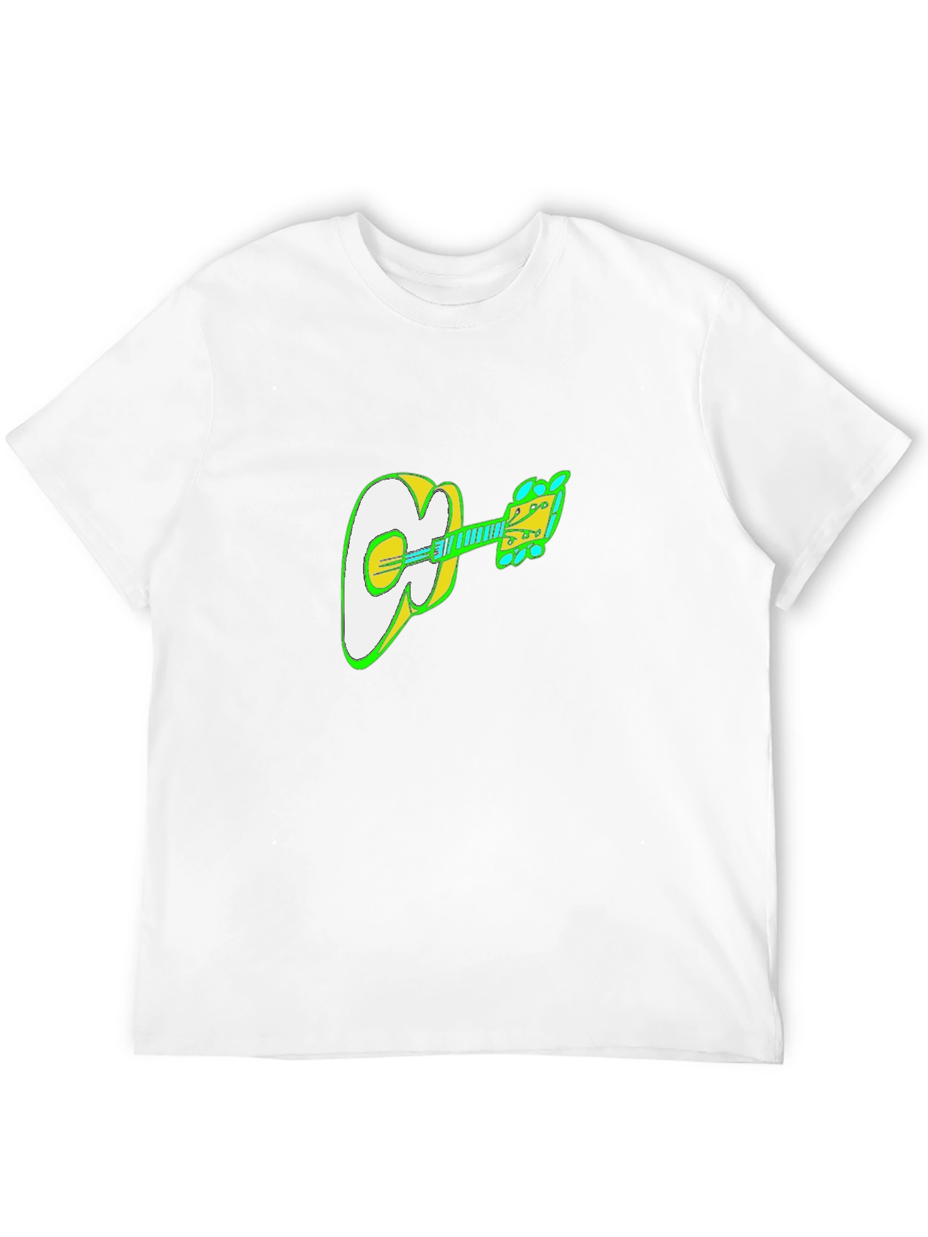 Guitar Graphic Black T-Shirt