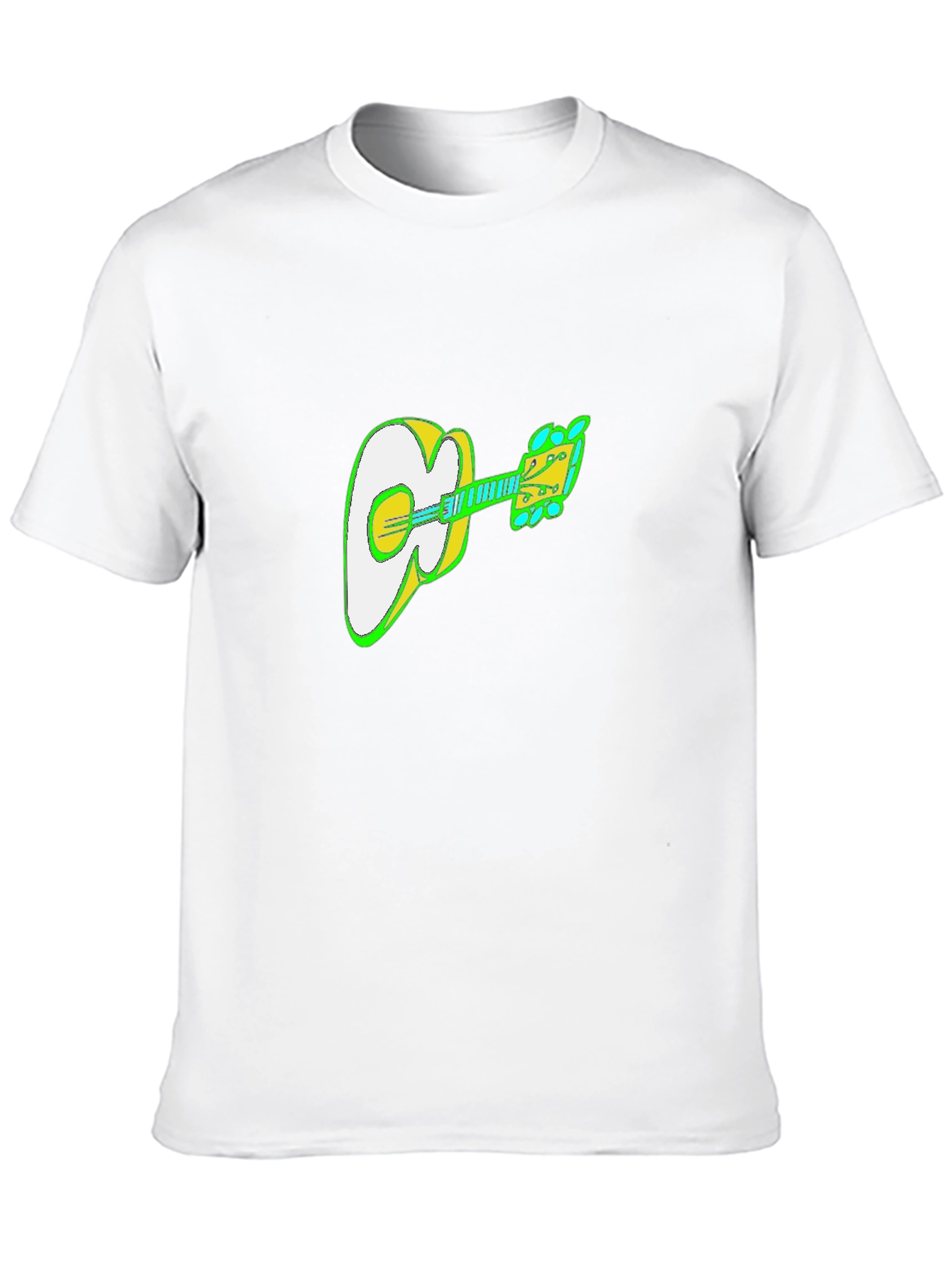 Guitar Graphic Black T-Shirt