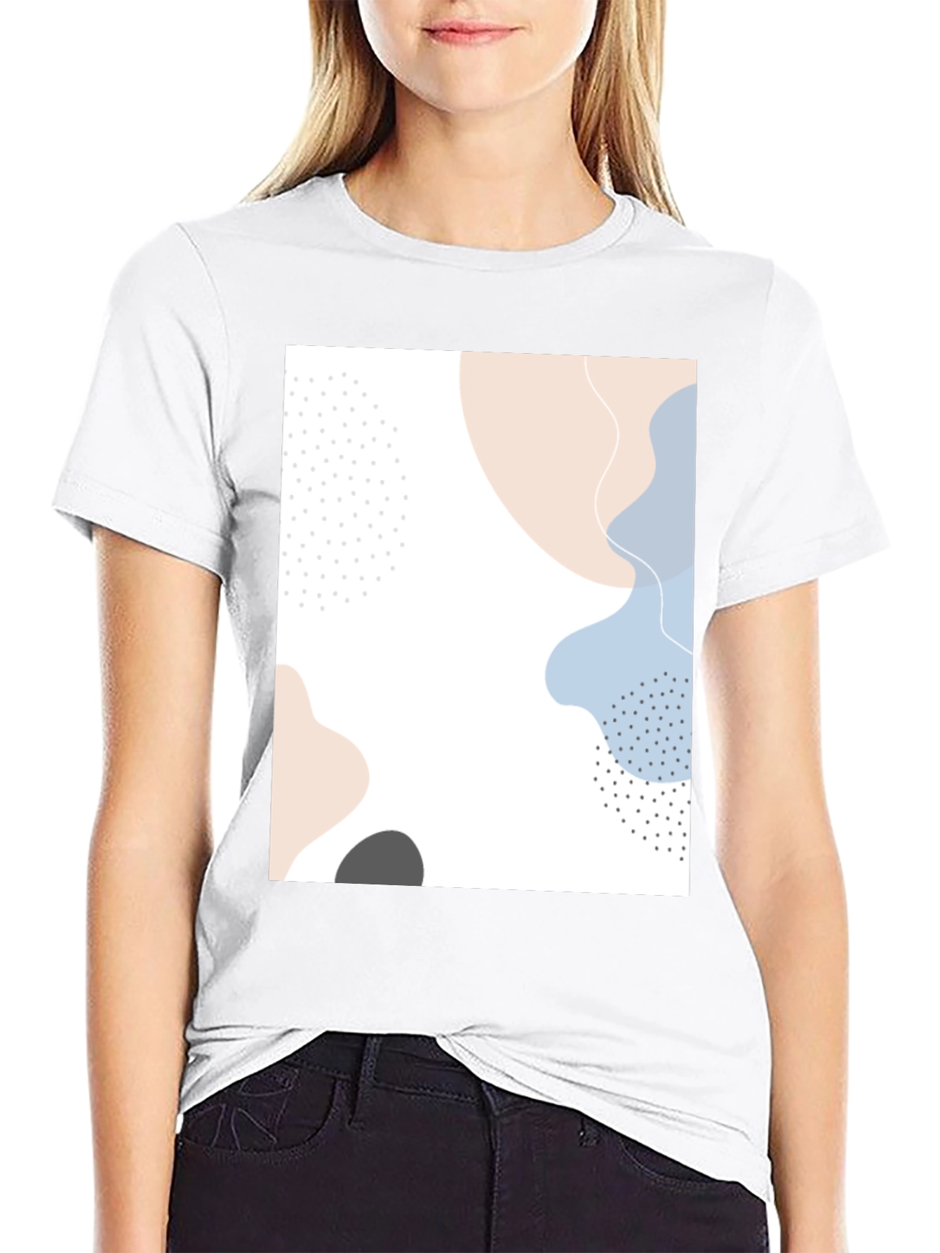 Abstract Art Graphic Tee - Modern Casual Shirt