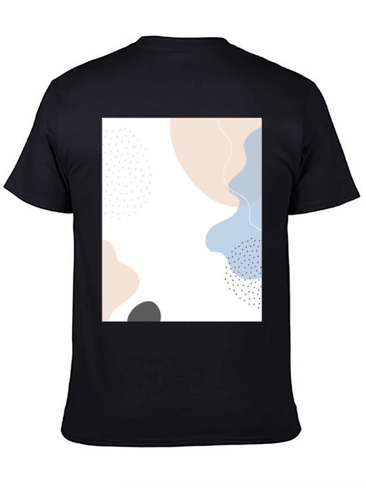 Abstract Art Graphic Tee - Modern Casual Shirt