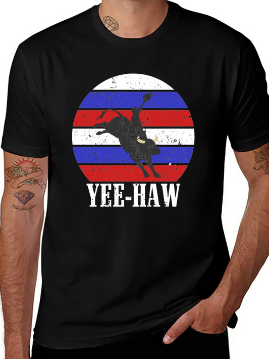 Yee-Haw Bull Riding Graphic Tee