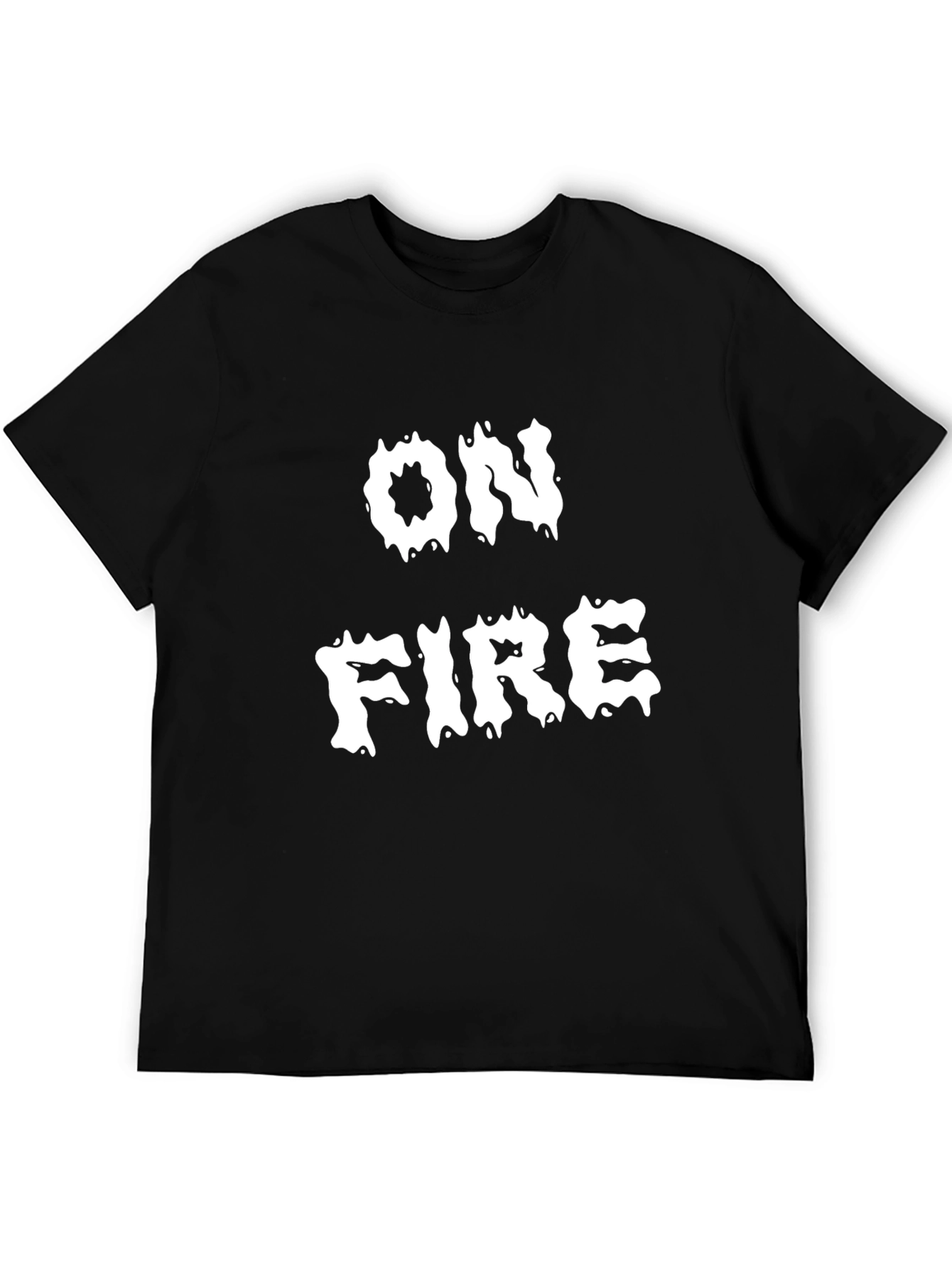 On Fire Graphic Tee - Black