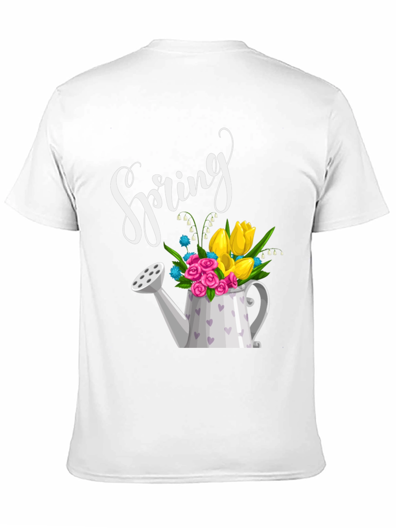 Spring Flower Watering Can Graphic Tee