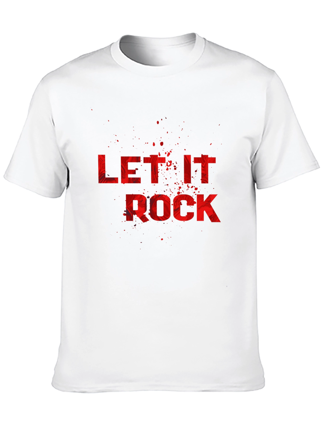 Let It Rock Black Graphic Tee
