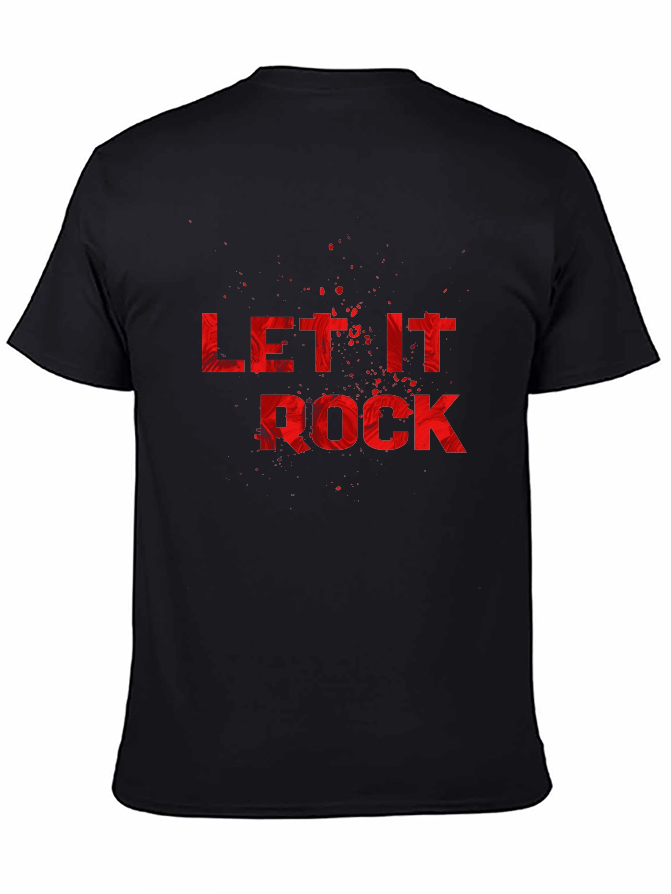 Let It Rock Black Graphic Tee