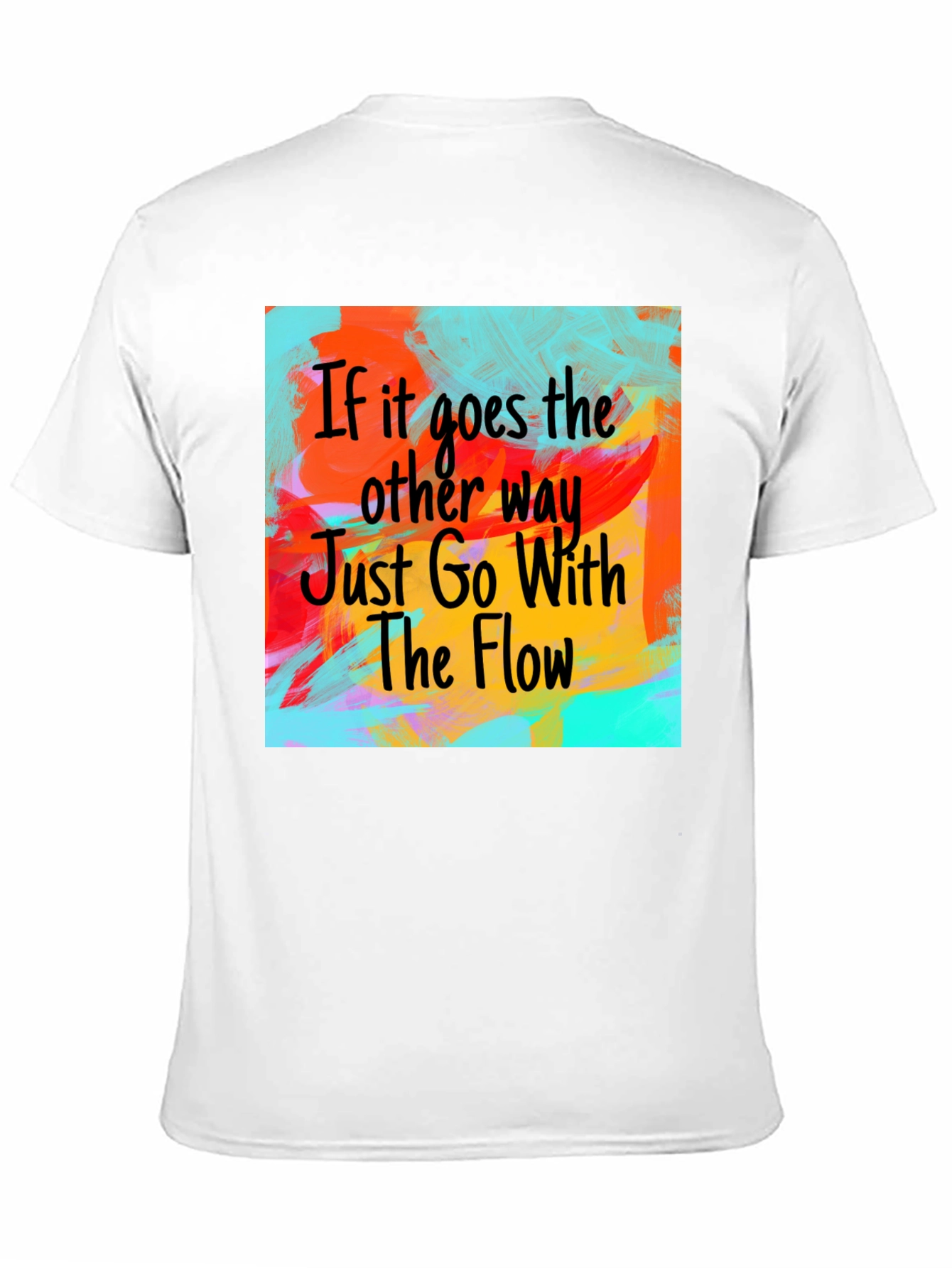 Go With The Flow T-Shirt - Artistic Design